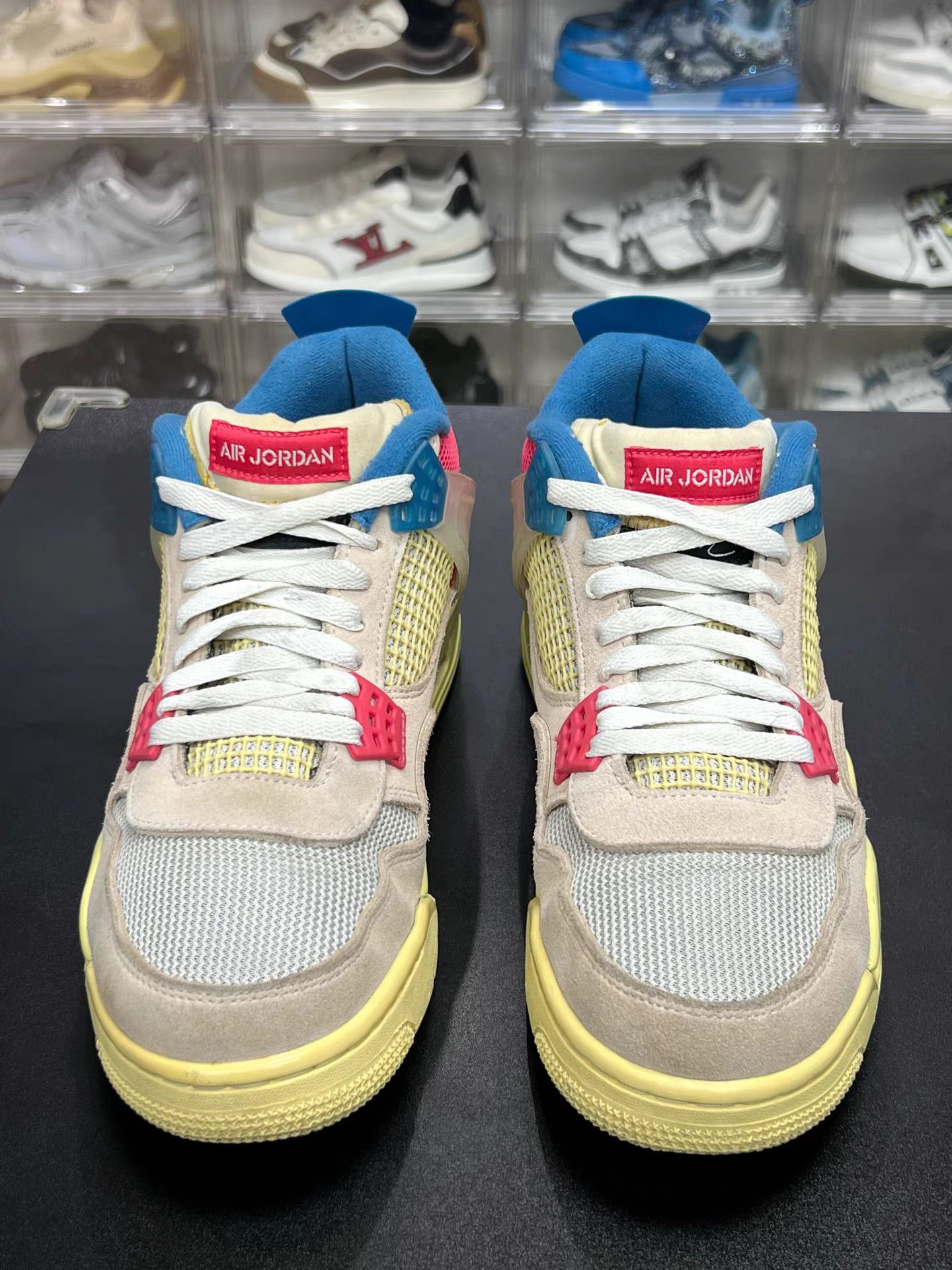 Nike Air Jordan 4 Union Pink Blue Mid Sneakers K15 Size US 11 / EU 44 - 2 Thumbnail