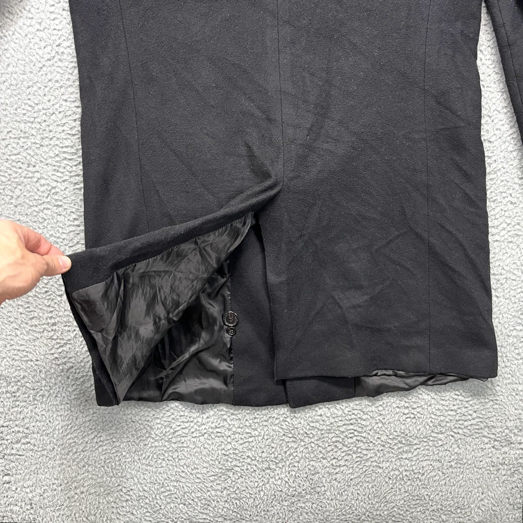 Ralph Lauren Lauren Ralph Lauren Coat Mens 44L Black Wool Cashmere Blend Overcoat Lined Size US S / EU 44-46 / 1 - 7 Thumbnail