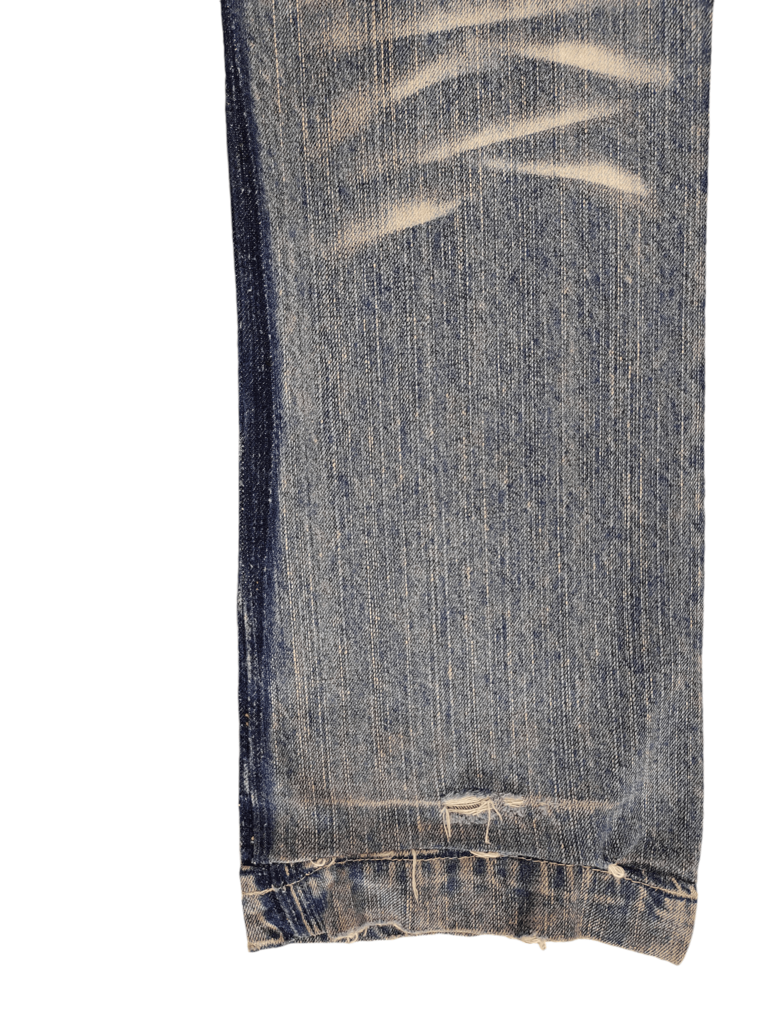 If Six Was Nine Slim Flare Jeans Iron Clawmark Distress Faded Jeans Bootcut Size US 32 / EU 48 - 16 Thumbnail
