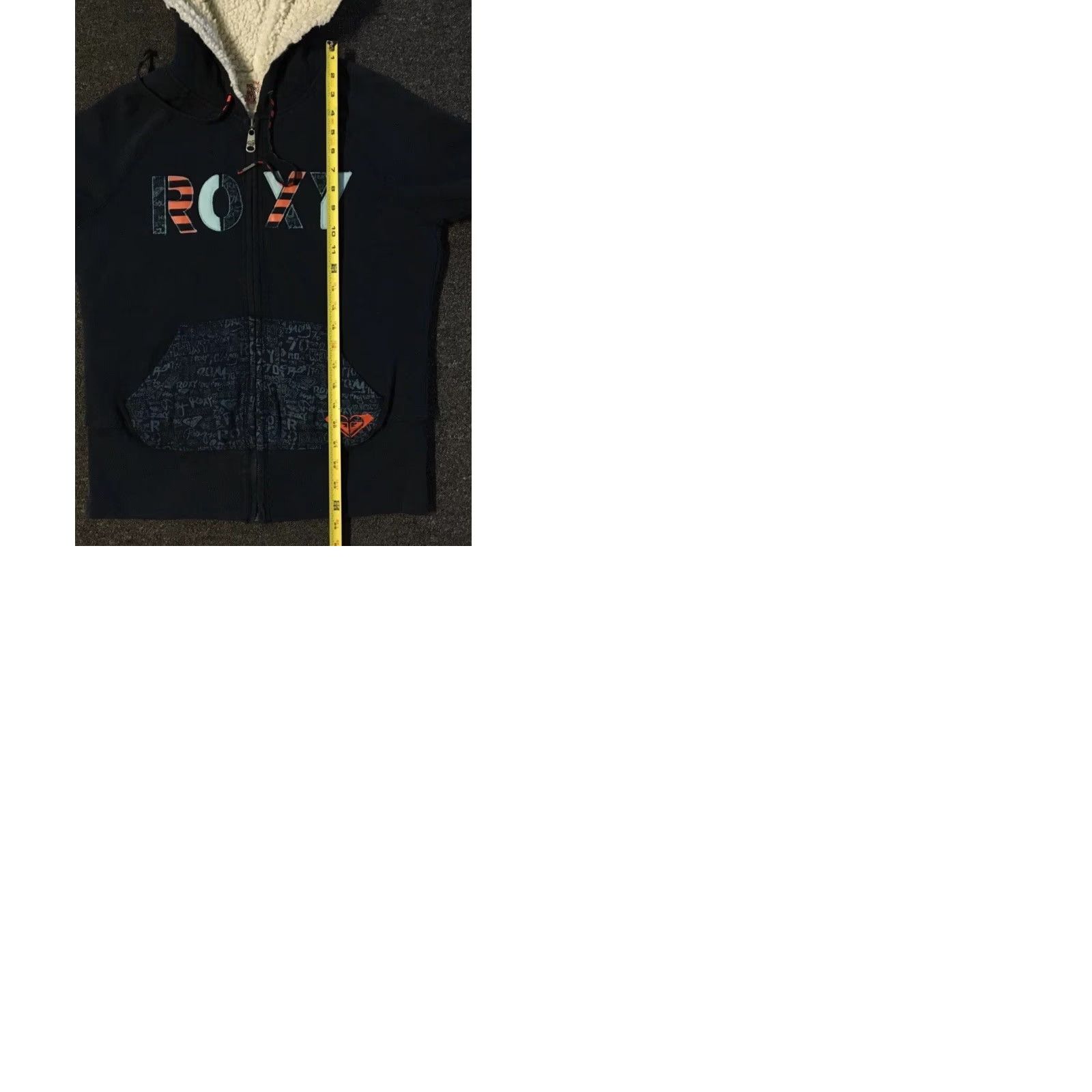 Quiksilver VINTAGE Quiksilver Roxy Faded Sherpa Lined Zip Hoodie Blue 90s Y2K Surf Skate Grunge Billabong OP Gotcha Women's Size L Mens Womens Size L / US 10 / IT 46 - 9 Thumbnail