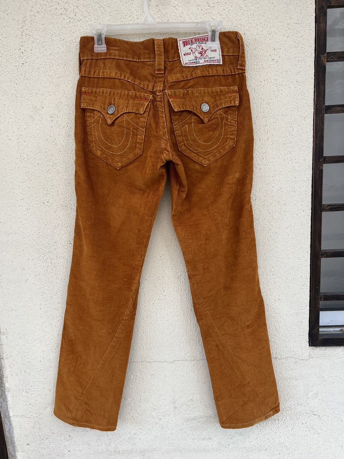 True Religion Vintage 2000s True Religion #803 Orange Corduroy Flare Pant Size US 28 / EU 44 - 15 Thumbnail