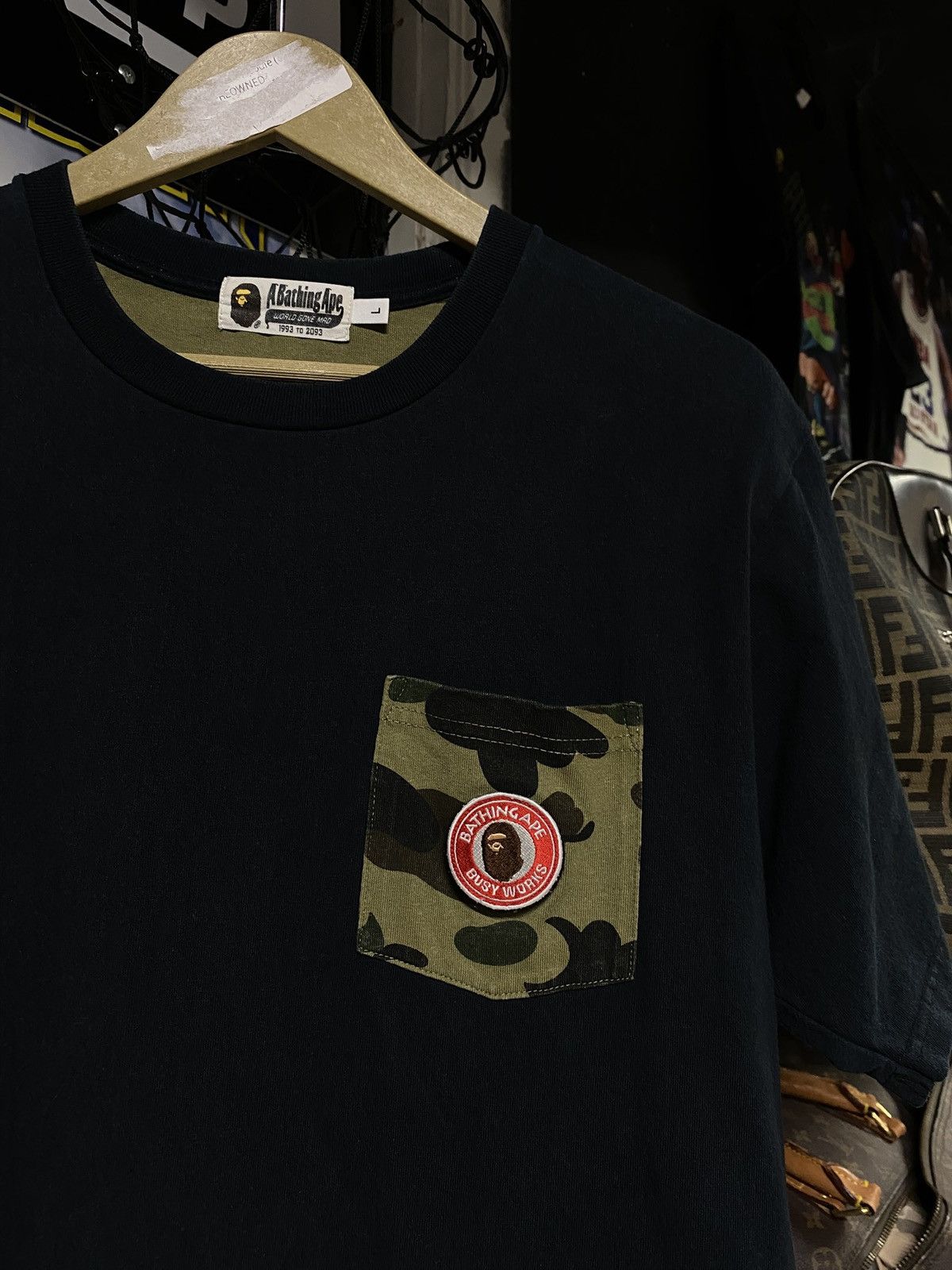 Bape A Bathing Ape Green Camo Bape T-Shirt Fits Medium Size US M / EU 48-50 / 2 - 3 Thumbnail