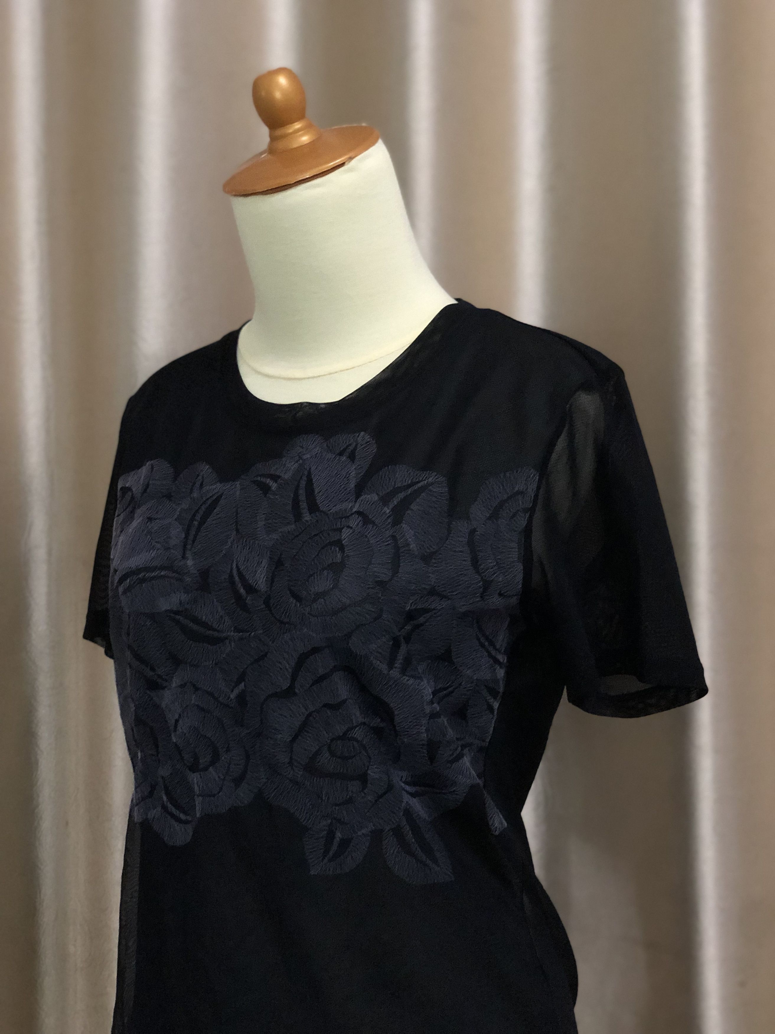 Issey Miyake Issey Miyake Floral Mesh Blouses Size XS / US 0-2 / IT 36-38 - 3 Thumbnail