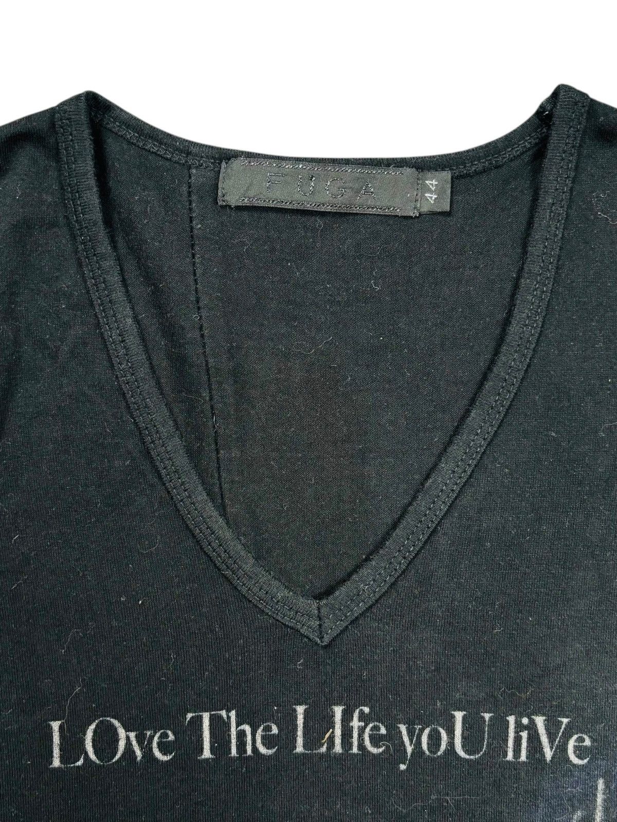 Le Grande Bleu (L.G.B.) 2000s Fuga - Vkei Style Printed Face V-neck LS Size US M / EU 48-50 / 2 - 5 Thumbnail