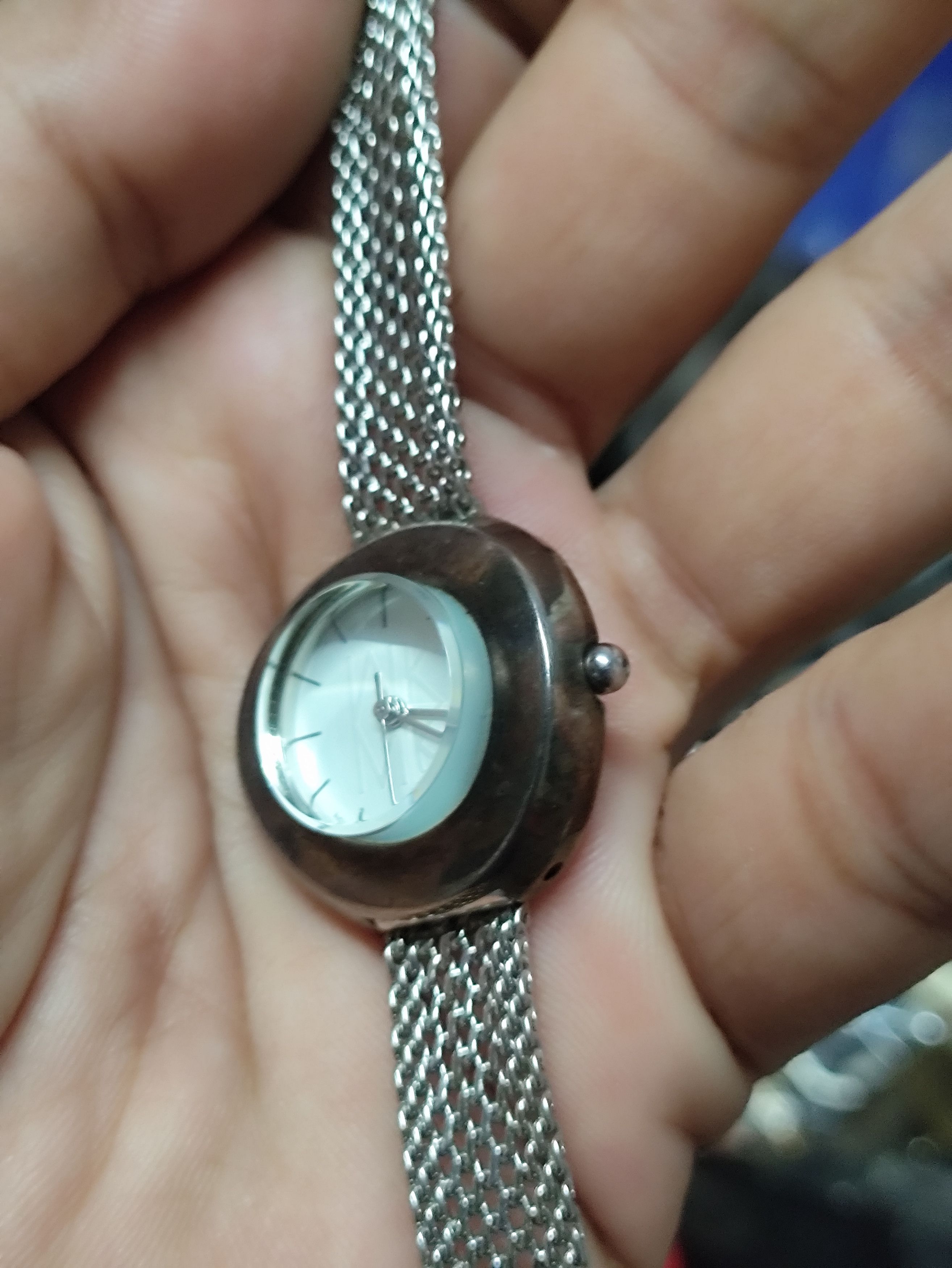 Michel Klein × Vintage MK MICHEL KLEIN LADIES VINTAGE WATCH FULL STEEL Size ONE SIZE - 8 Thumbnail