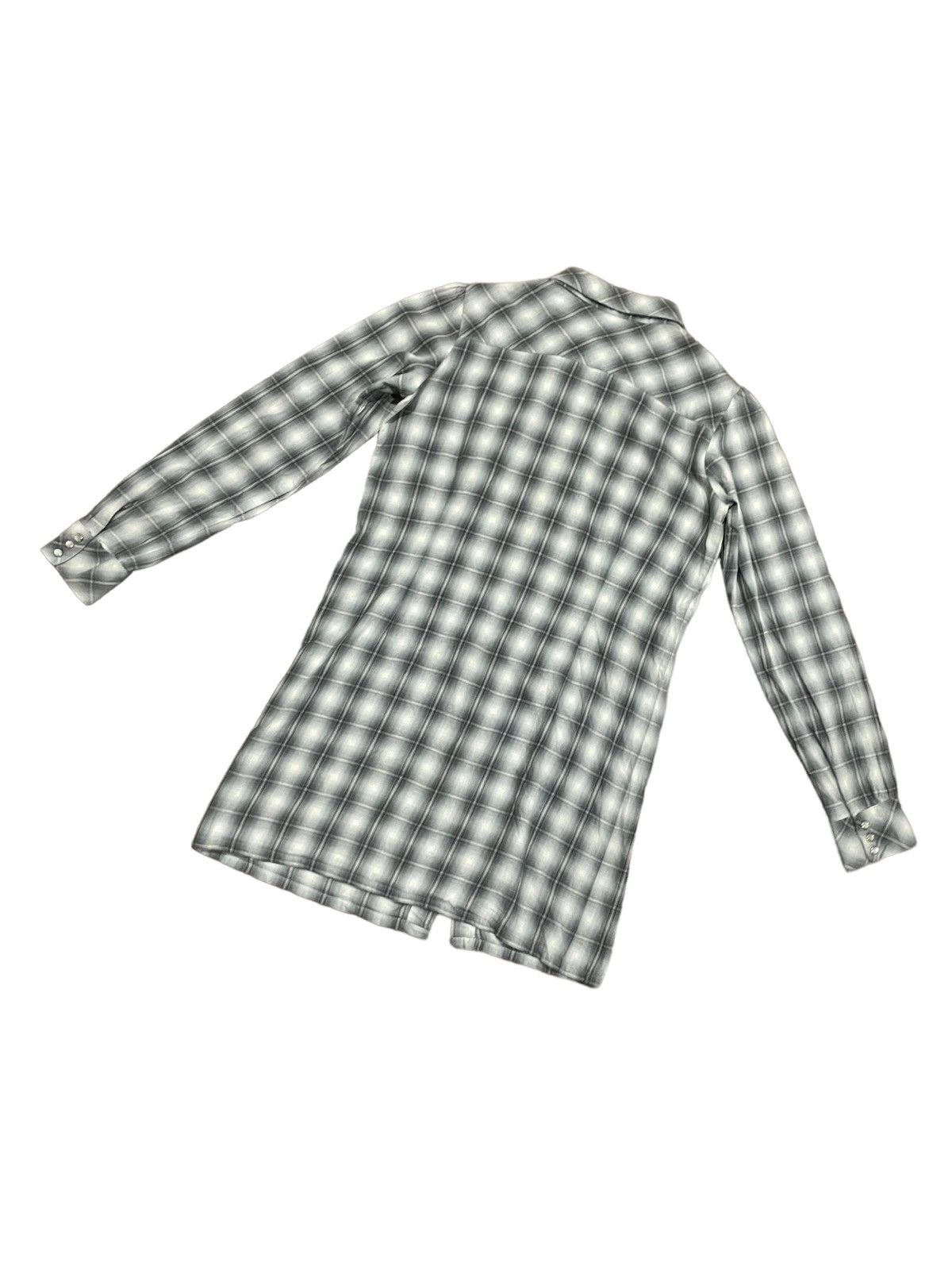 agnes b. Agnes B. Vintage 90s Shadow Plaid Blouse Size M / US 6-8 / IT 42-44 - 16 Thumbnail