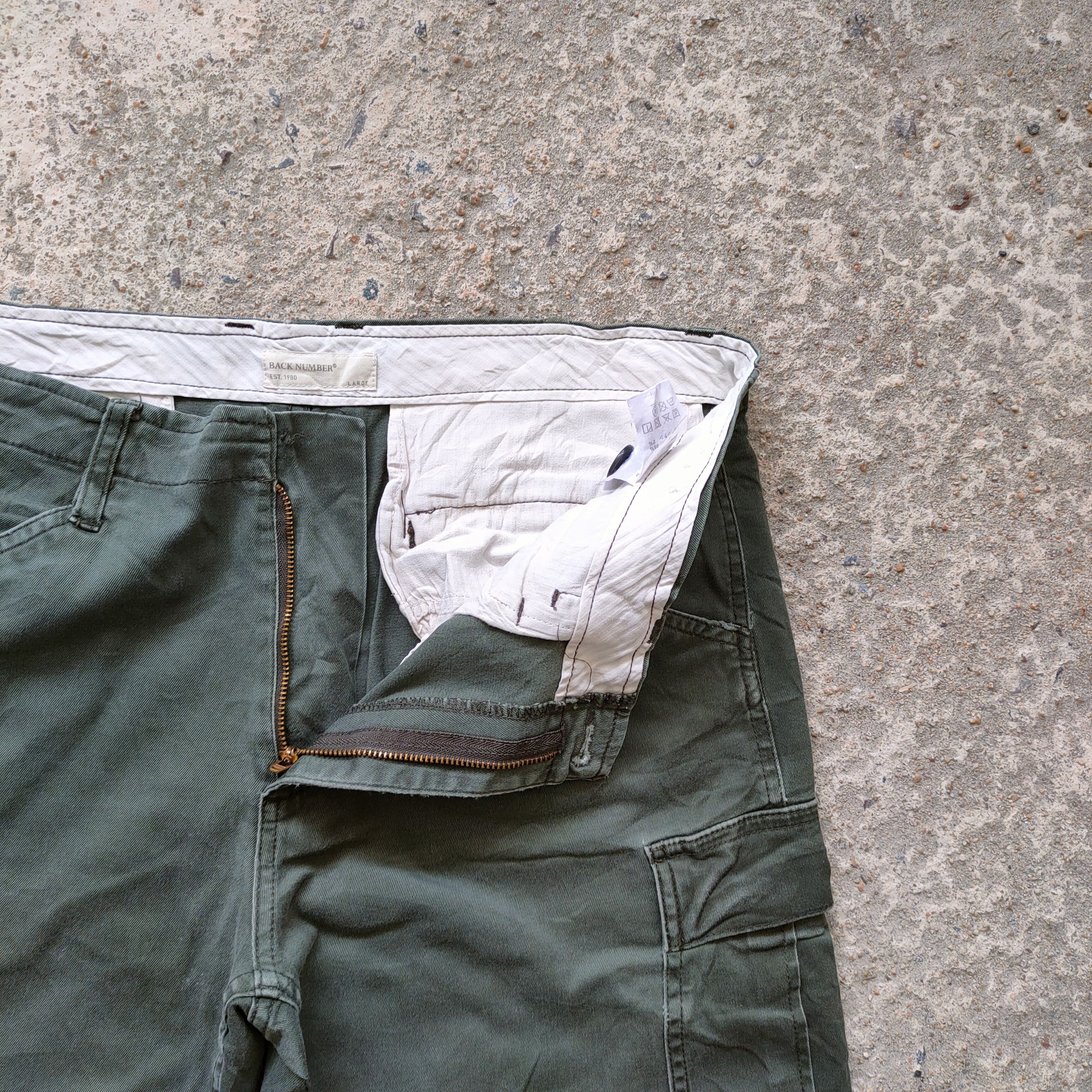 Japanese Brand × Vintage VINTAGE BACK GREEN CARGO PANTS Size US 32 / EU 48 - 5 Thumbnail