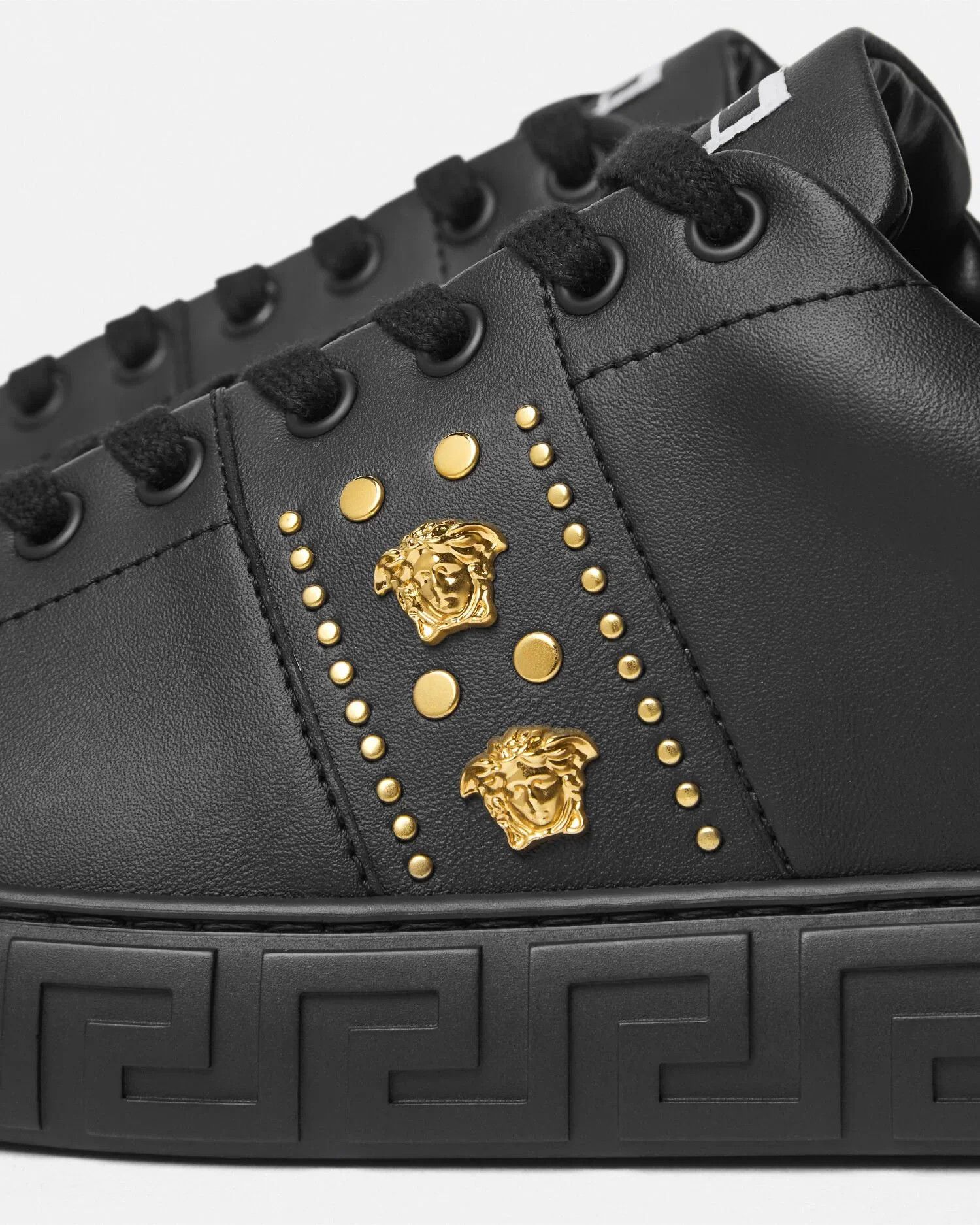 Versace os11x0326 Studded Greca Sneakers in Black Size US 13 / EU 46 - 5 Thumbnail