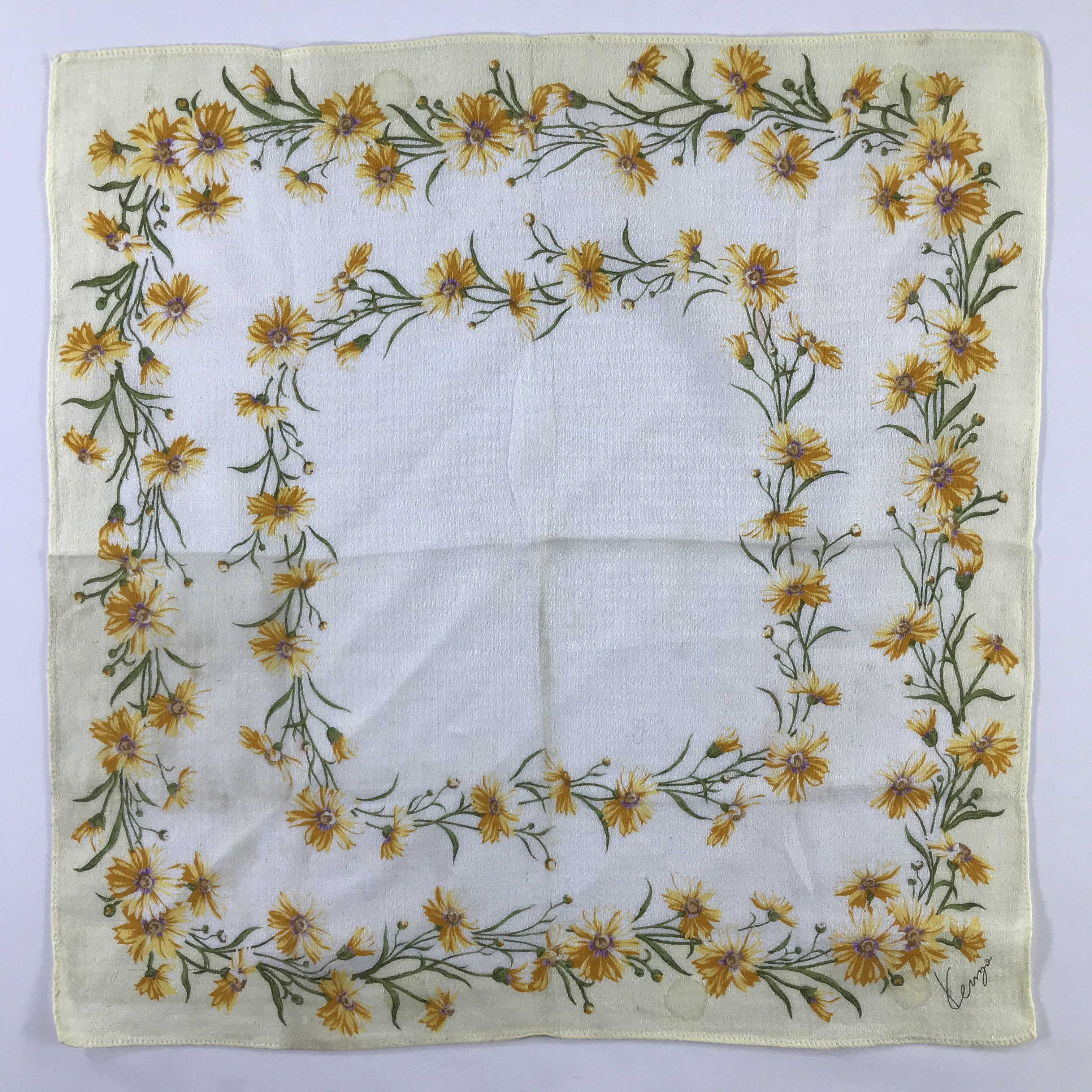 Kenzo × Vintage Kenzo Bandana / Handkerchief / Neckerchief - S579 Size ONE SIZE - 1 Thumbnail