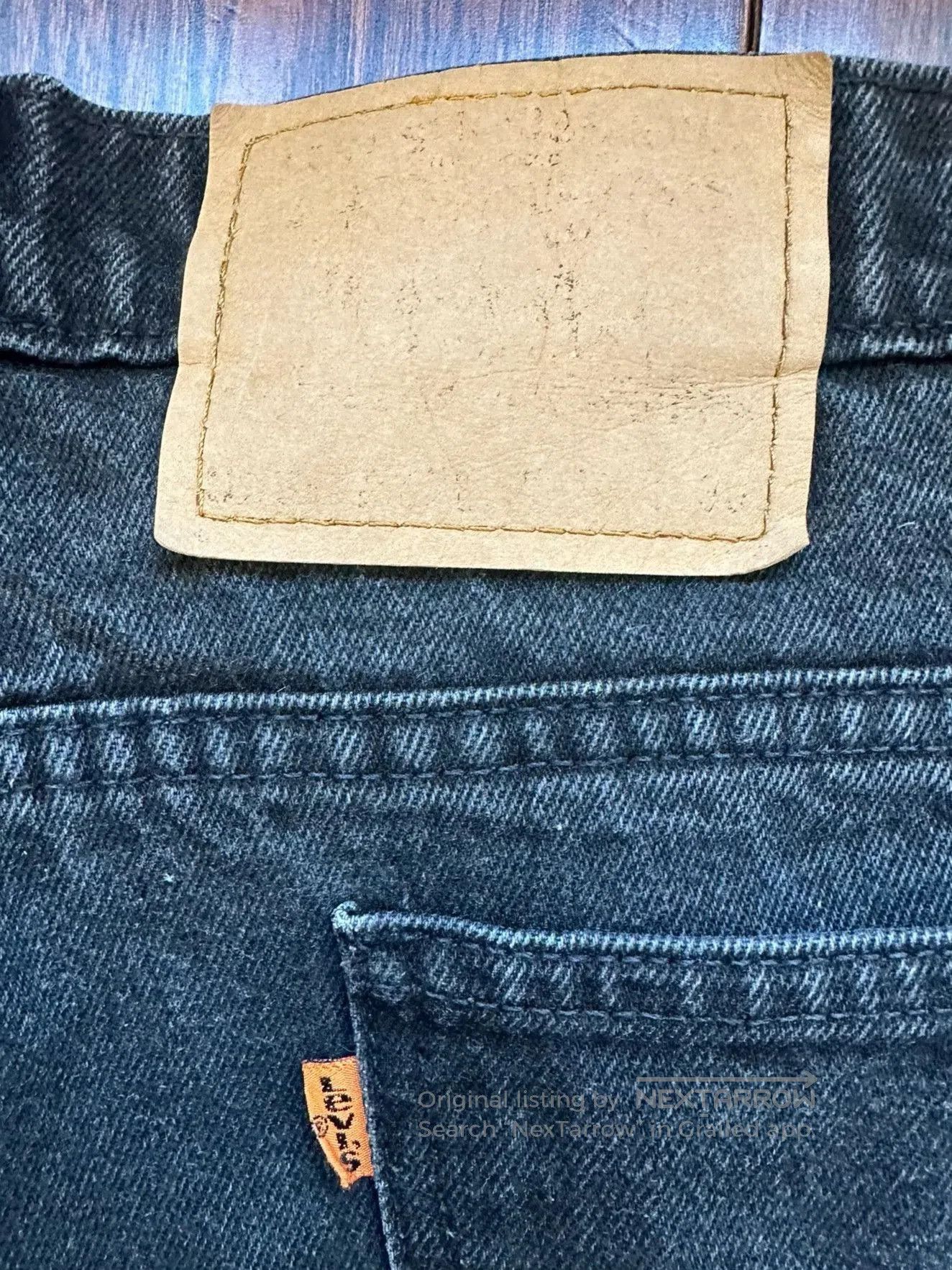 Vintage Vintage Levi's 501 Black 90s USA. Size US 33 - 4 Thumbnail