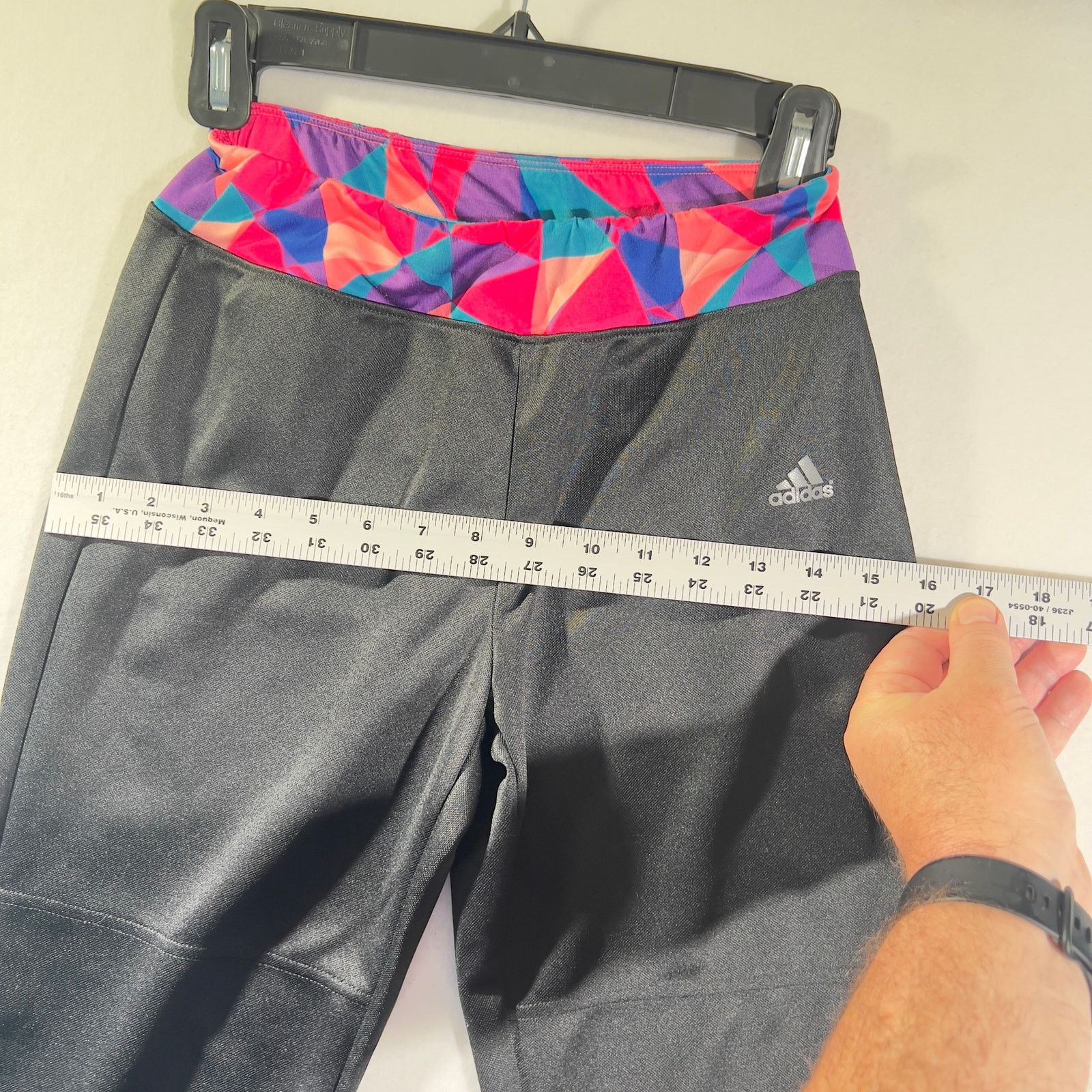 Adidas adidas Capri Leggings AeroReady Large Elastic Cuff Waist Size 22" - 10 Thumbnail