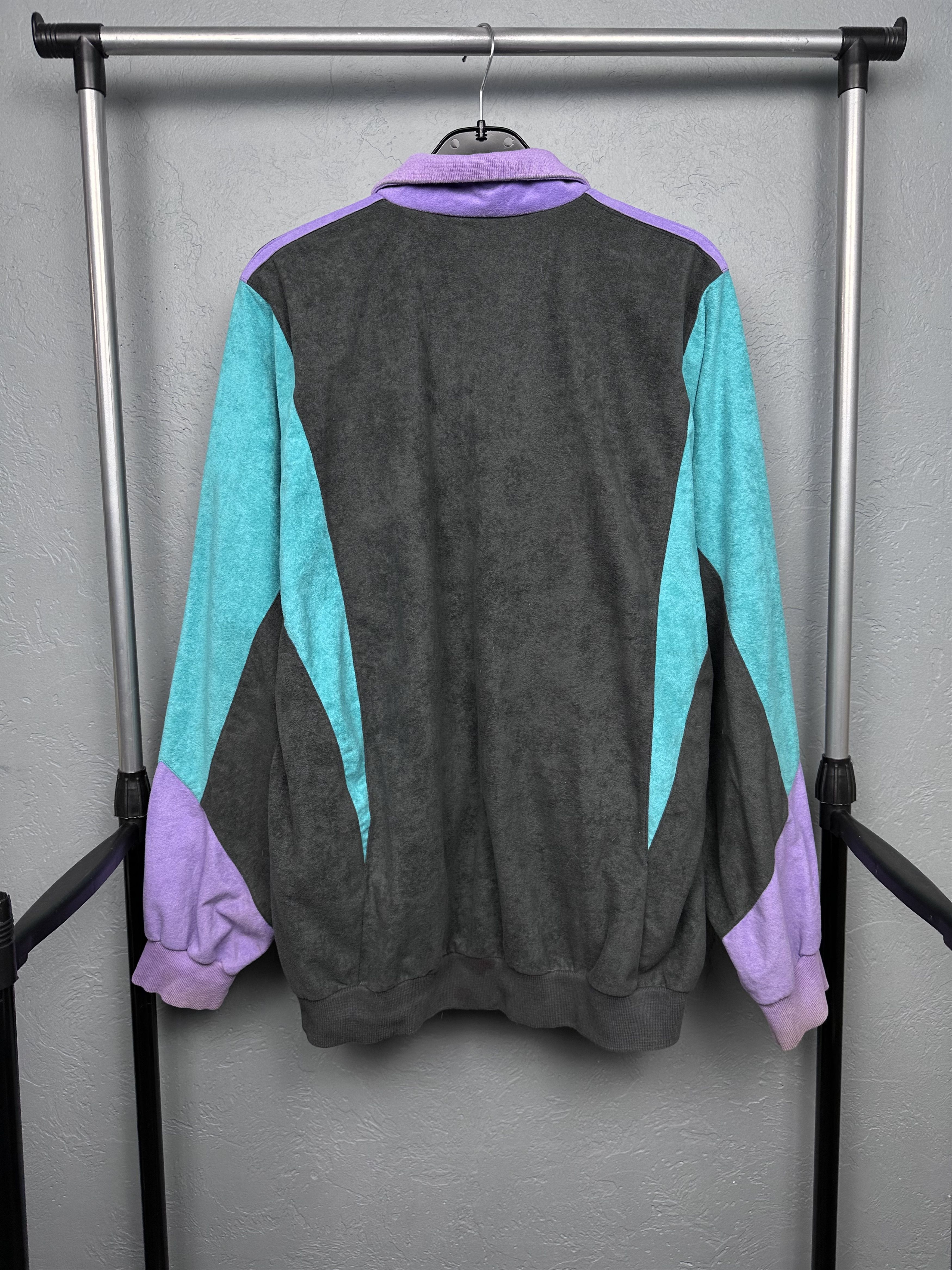 Adidas Adidas 90s Vintage Mens Velour Track Top Jacket Size US XL / EU 56 / 4 - 9 Thumbnail