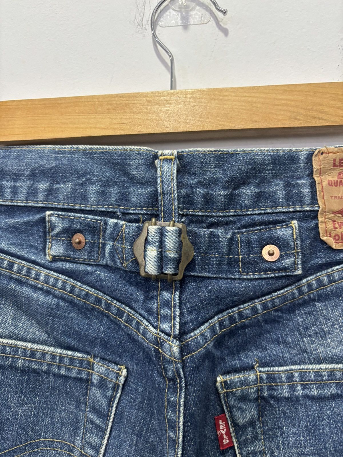 Levi's Vintage Levis 701XX Big E Selvedge Jeans Size US 30 / EU 46 - 8 Thumbnail