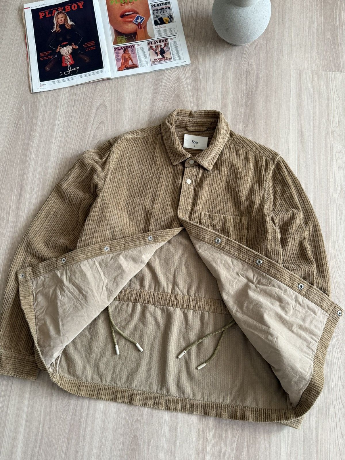 Folk Vintage Folk Corduroy Shirt Pocket Jacket Japanese Style Size US S / EU 44-46 / 1 - 2 Thumbnail