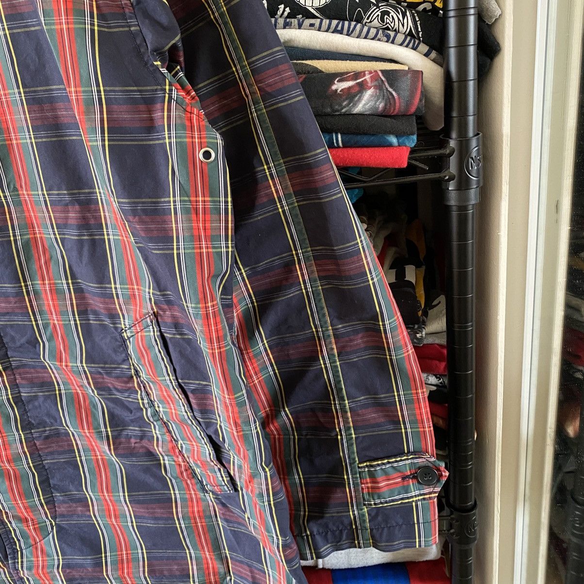 Supreme Supreme Jacket Plaid Trench Coat Blue 2015 Size US M / EU 48-50 / 2 - 3 Thumbnail