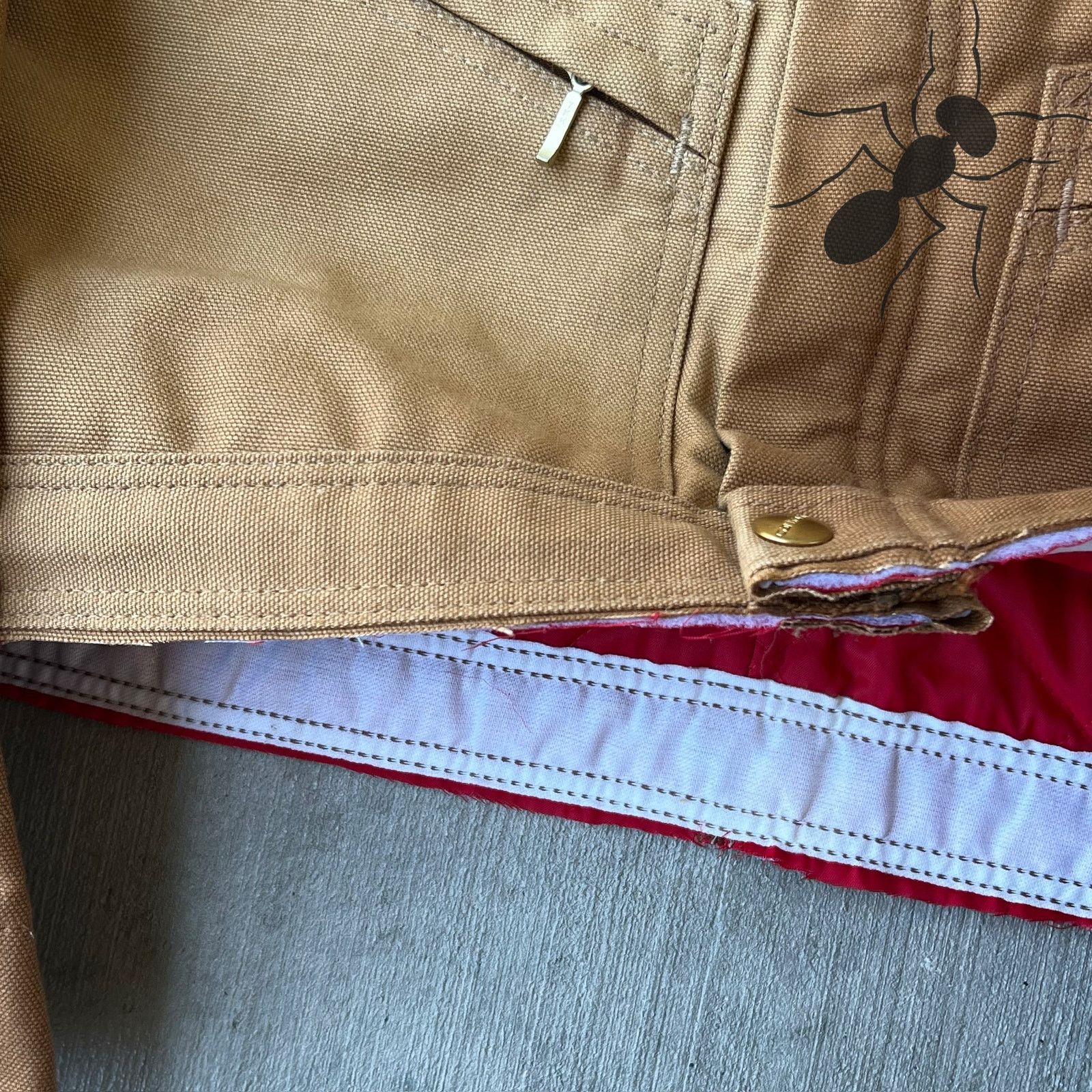 Carhartt × Vintage Carhartt brown cropped Detroit style work wear jacket Size US L / EU 52-54 / 3 - 6 Thumbnail