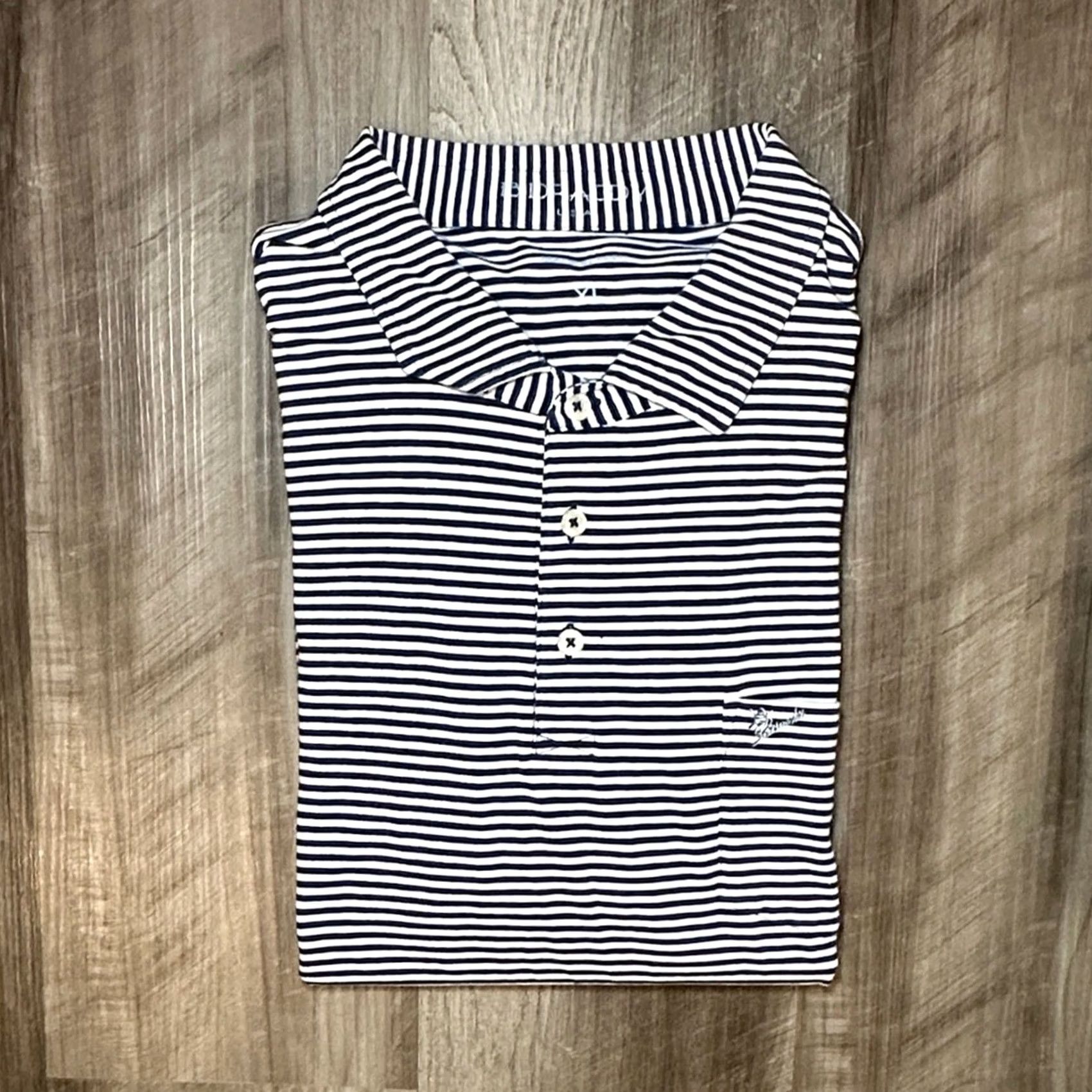 Vintage B. Draddy Polo Striped Southern Hills Golf - XL Mens Blue Polo Shirt Size US XL / EU 56 / 4 - 2 Thumbnail