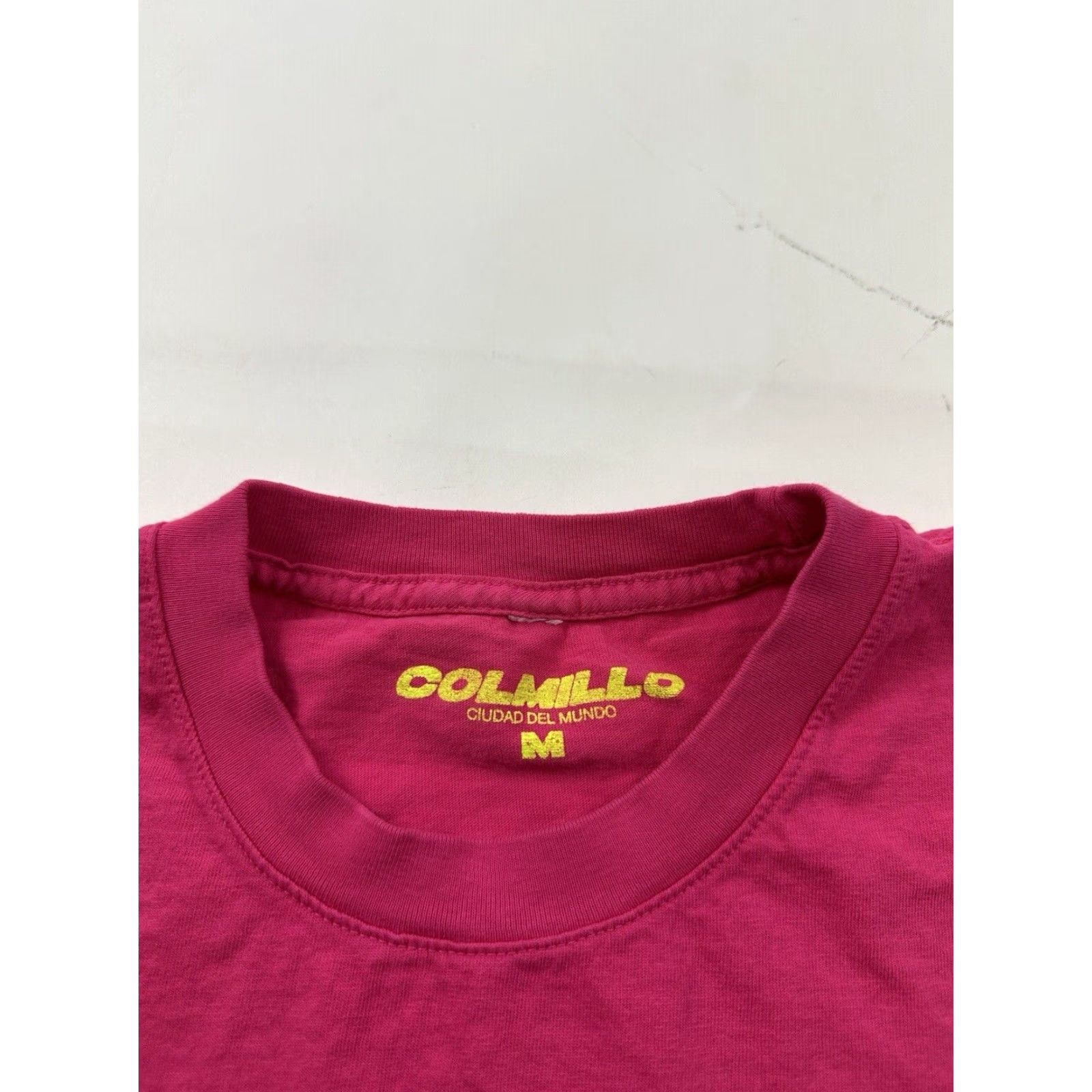 Pinko J Balvin Colmillo Shirt Mens Medium Pink Crew Neck Long Sleeve Cotton Logo Tee Rare Vintage No Size US M / EU 48-50 / 2 - 3 Thumbnail