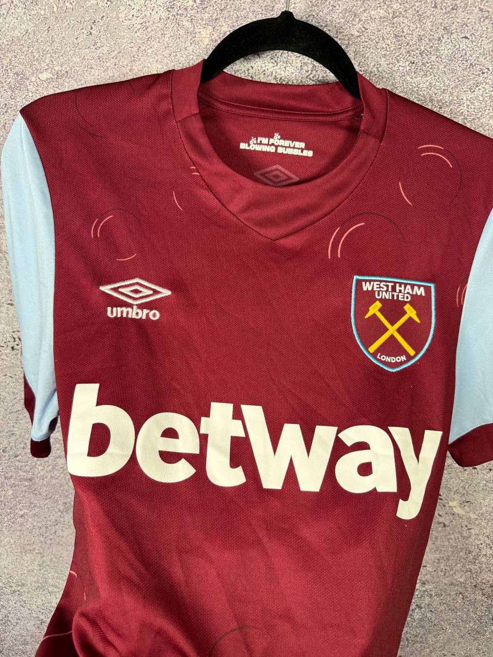 Umbro West Ham United 2023/24 Home Umbro Soccer Jersey Blokcore Size US S / EU 44-46 / 1 - 10 Thumbnail