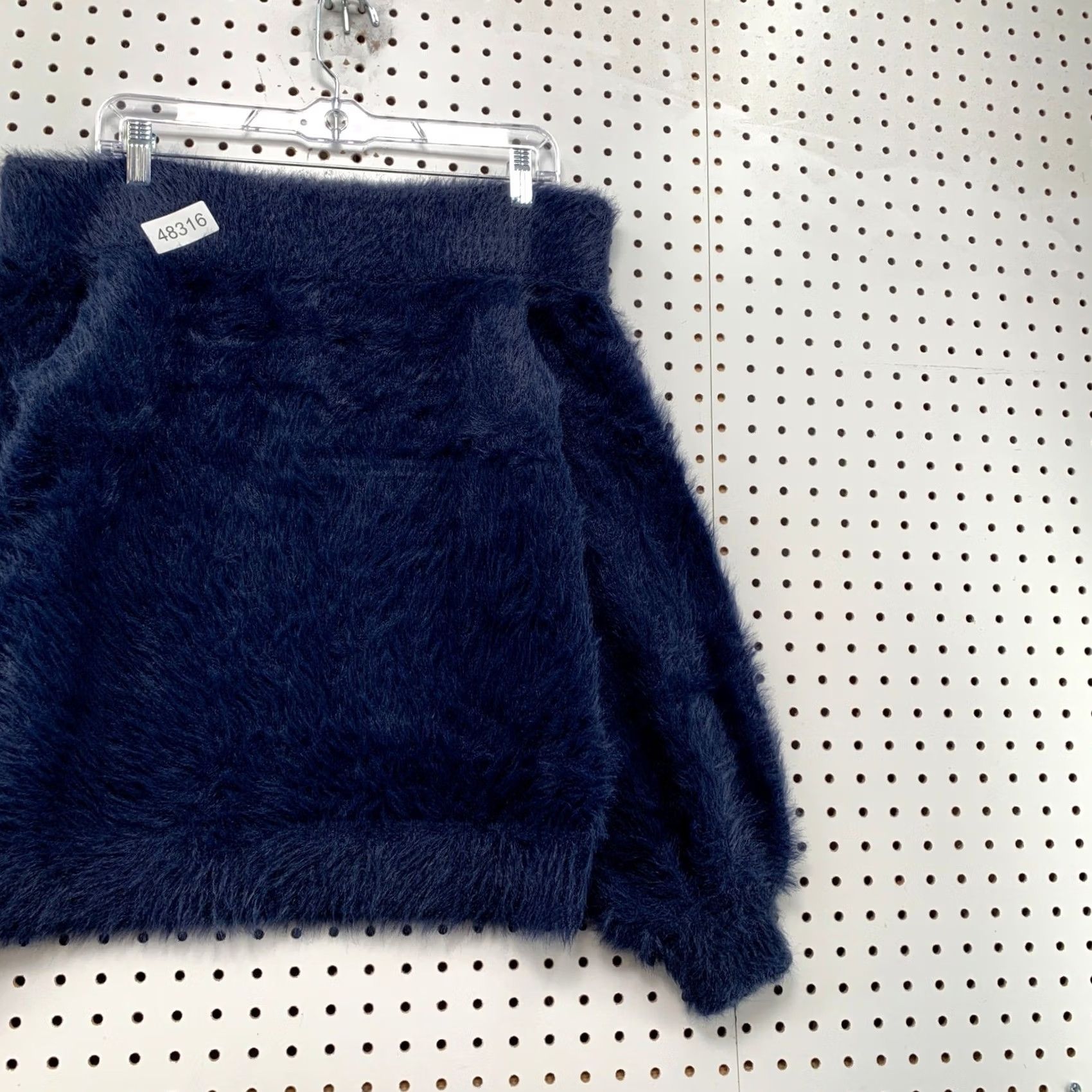 Banana Republic Banana Republic Sweater Womens S Navy Blue Puff Sleeve Off Shoulder Knit Pullover Mens Womens Size S / US 4 / IT 40 - 6 Thumbnail