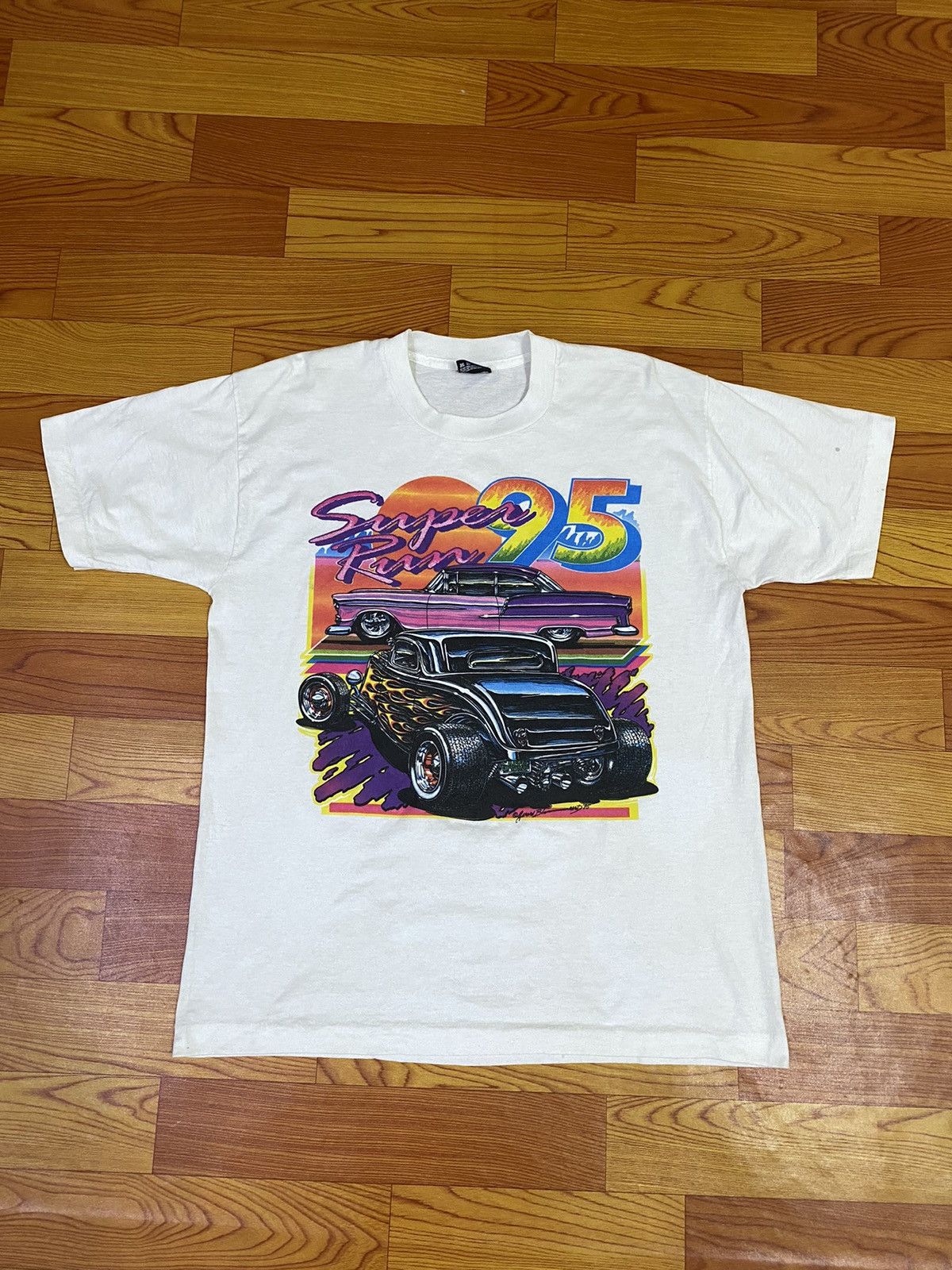 Sports Specialties × Vintage Vintage 90s Super Run Tee Size US L / EU 52-54 / 3 - 1 Thumbnail