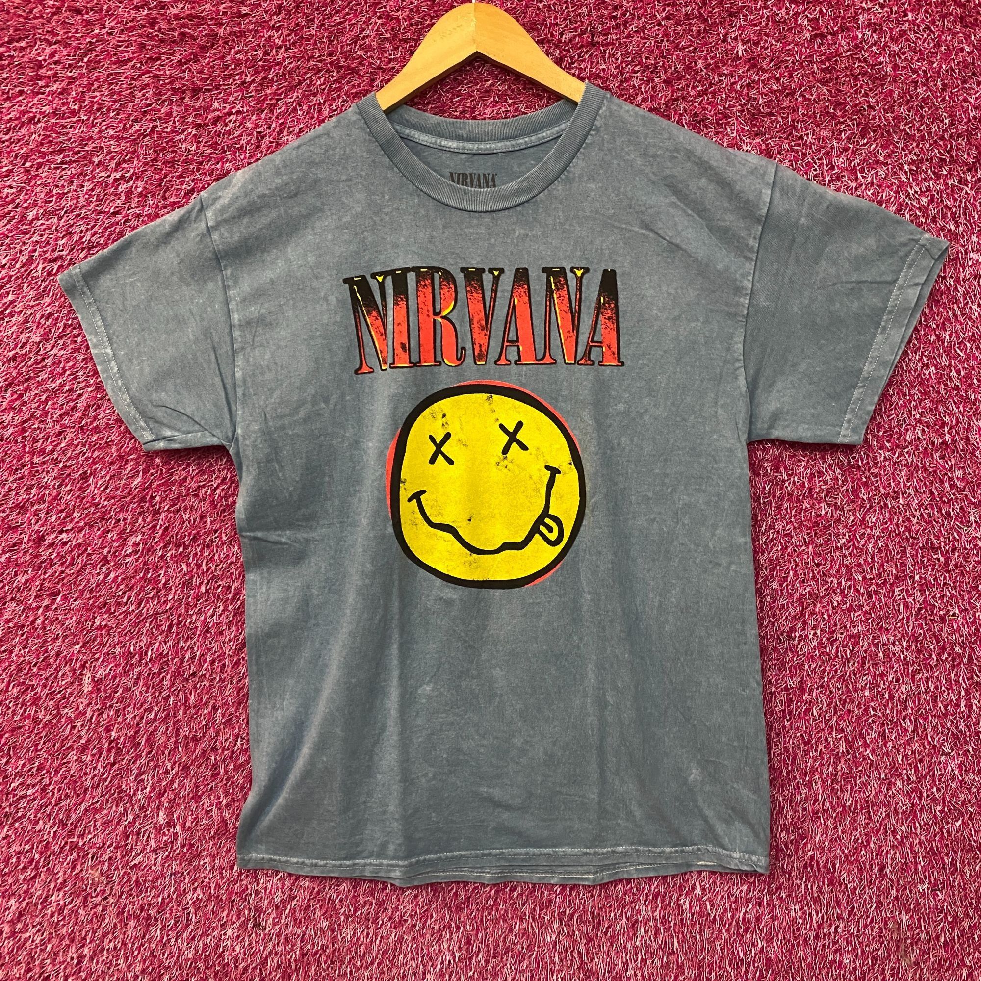 Nirvana Nirvana Nevermind Smiley Logo Grunge T-Shirt Large Size US L / EU 52-54 / 3 - 1 Thumbnail