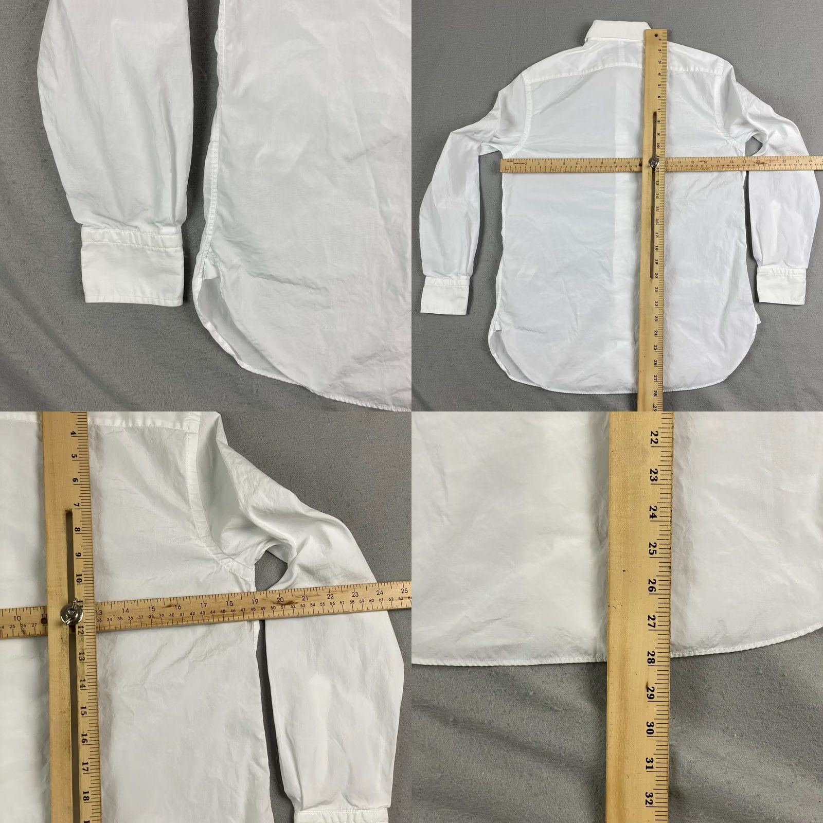 Ralph Lauren Purple Label Ralph Lauren Purple Label Blouse 0 White adrien shirt relaxed Button broadcloth Size XS / US 0-2 / IT 36-38 - 9 Thumbnail