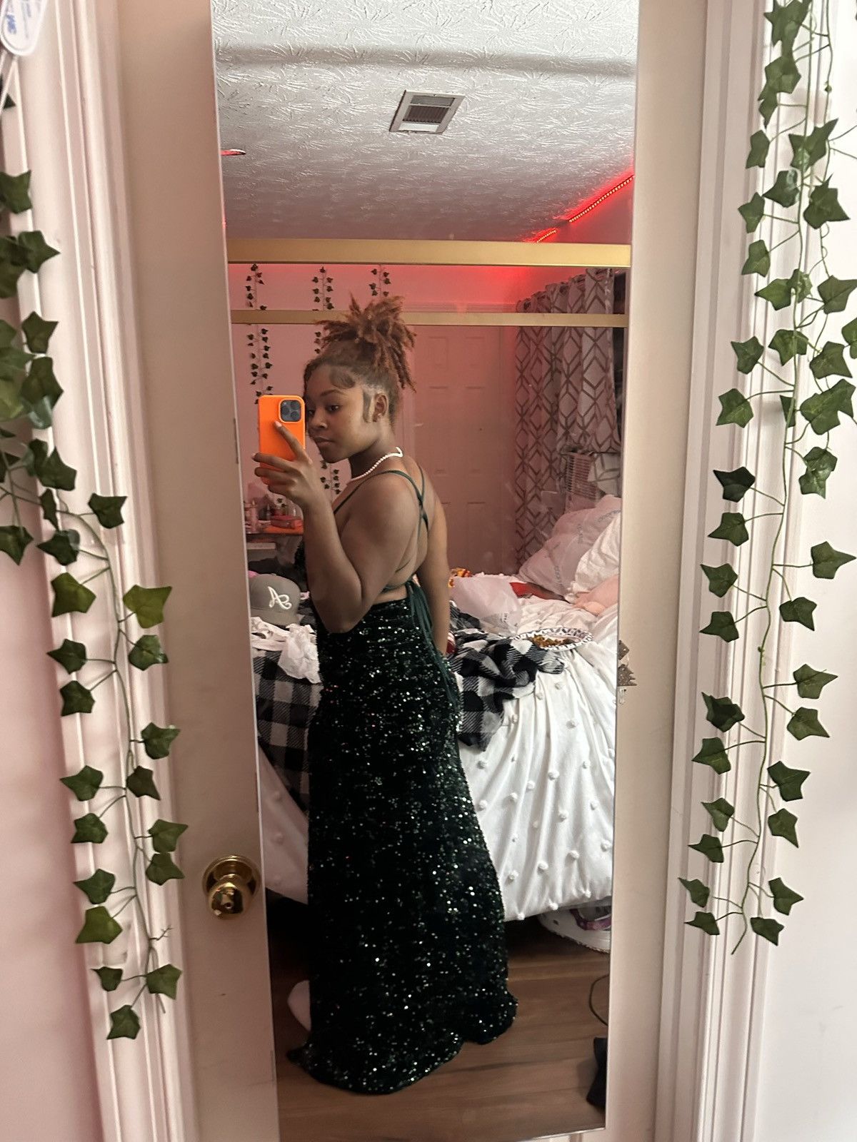 Other Emerald Sequin Formal Gown Size M / US 6-8 / IT 42-44 - 5 Thumbnail