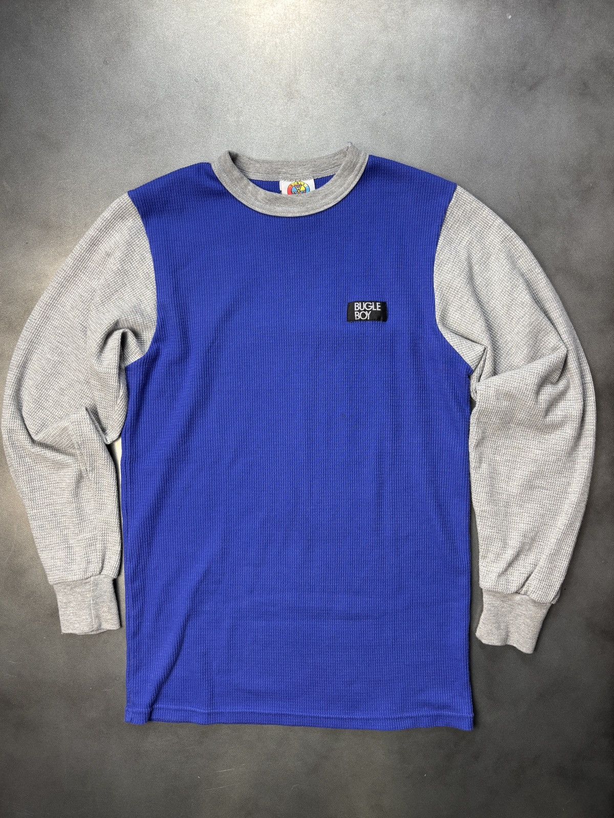 Bugle Boy × Vintage 1980s Bugle Boy Thermal Vintage Two Tone Waffle Raver 1990s Size US M / EU 48-50 / 2 - 11 Thumbnail