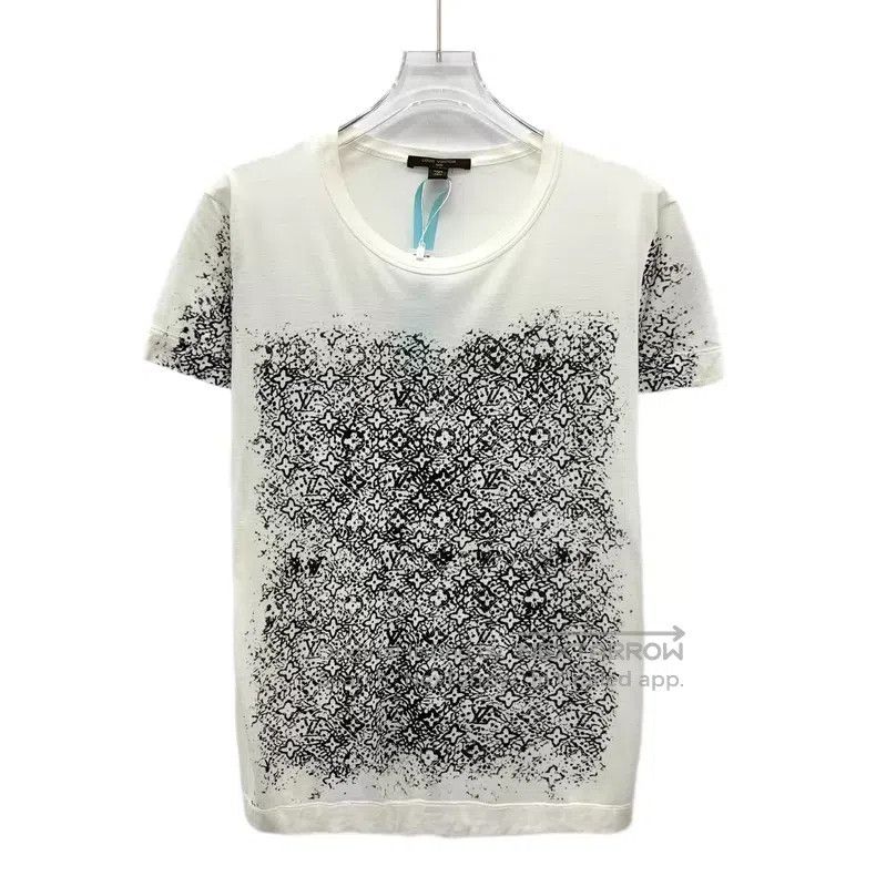Louis Vuitton Louis Vuitton White logo printed crewneck cotton short sle Size US M / EU 48-50 / 2 - 1 Thumbnail