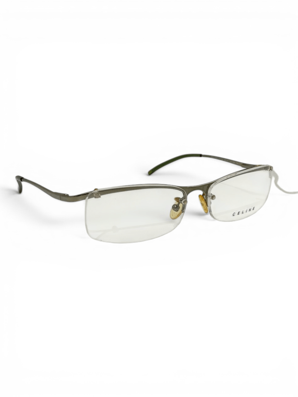 Celine Celine Logo Rimless Retro Square Vintage Eyeglasses Y2K Size ONE SIZE - 3 Thumbnail