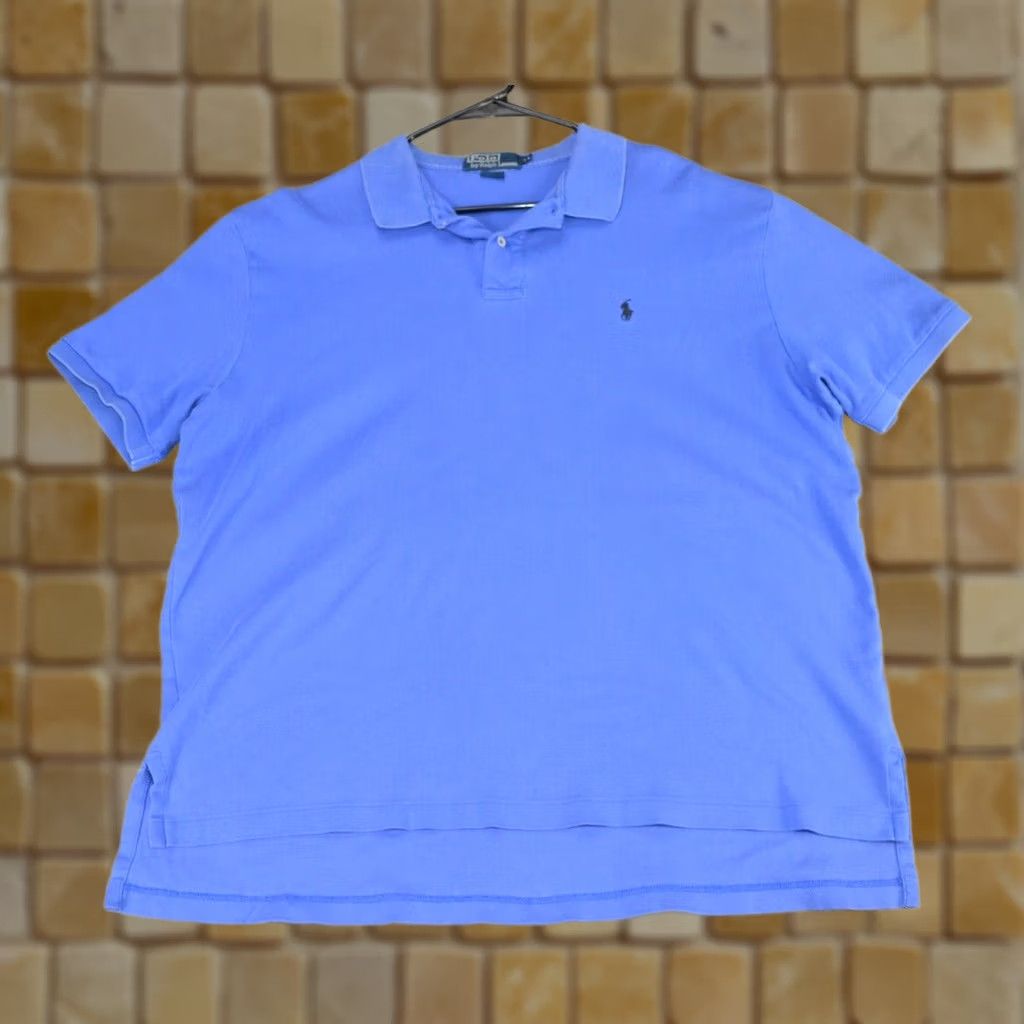 Polo Ralph Lauren VINTAGE Polo Ralph Lauren Polo Shirt XL Blue Cotton Pony Golf Performance Mens Size US XL / EU 56 / 4 - 1 Thumbnail