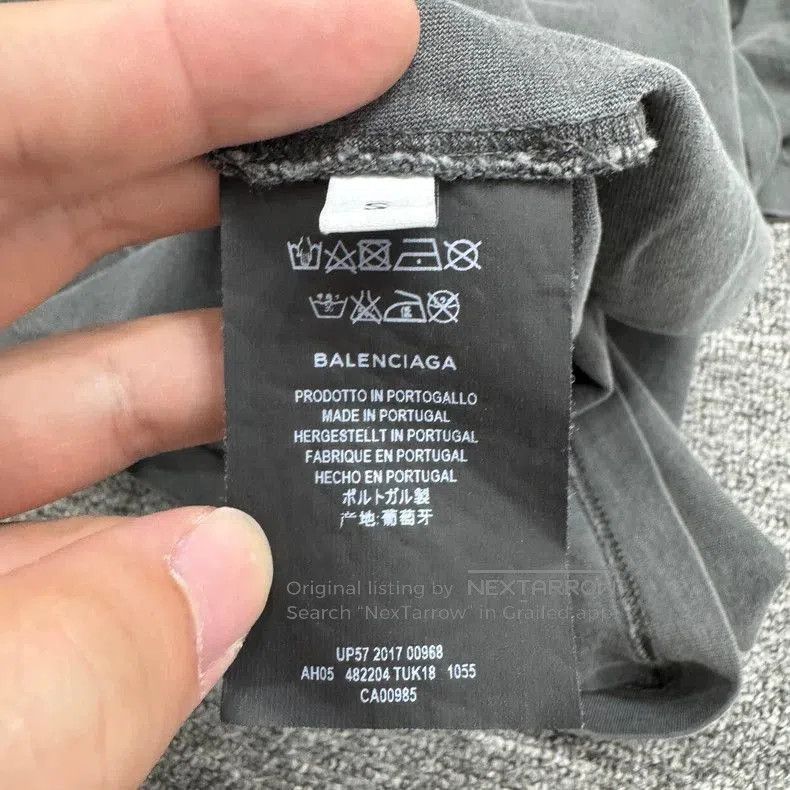 Balenciaga Balenciaga Washed Distressed Print T. Size US S / EU 44-46 / 1 - 5 Thumbnail