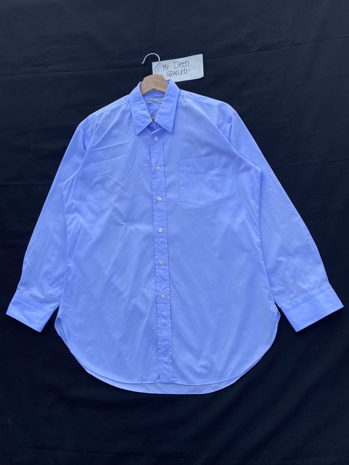 Christian Dior Monsieur Rare Vintage 90s Christian Dior Longsleeve Buttons Shirt Size US L / EU 52-54 / 3 - 3 Thumbnail
