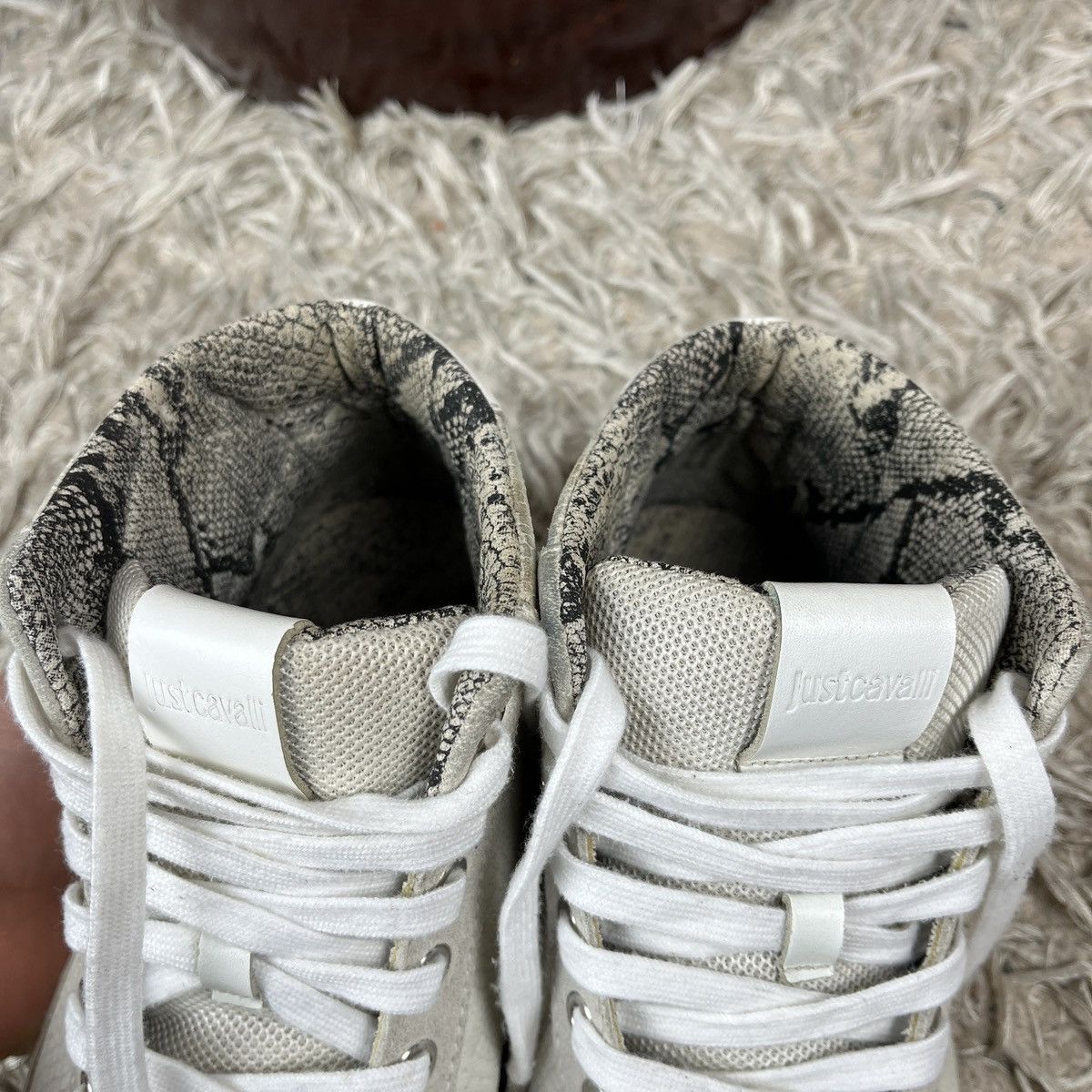 Just Cavalli Just Cavalli Sneak Skin High Top Sneakers Swag Avant Garde Size US 7 / EU 40 - 8 Thumbnail
