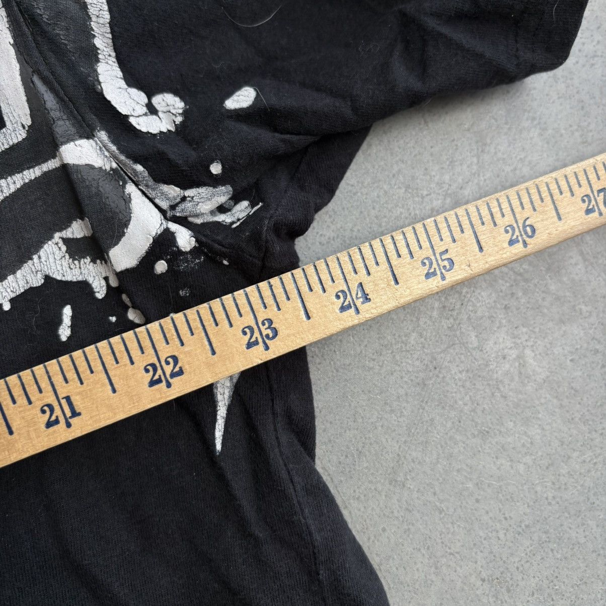 Affliction × Vintage Vintage Black Y2K Affliction Paint Splatter Gothic Shirt Size US XL / EU 56 / 4 - 4 Thumbnail