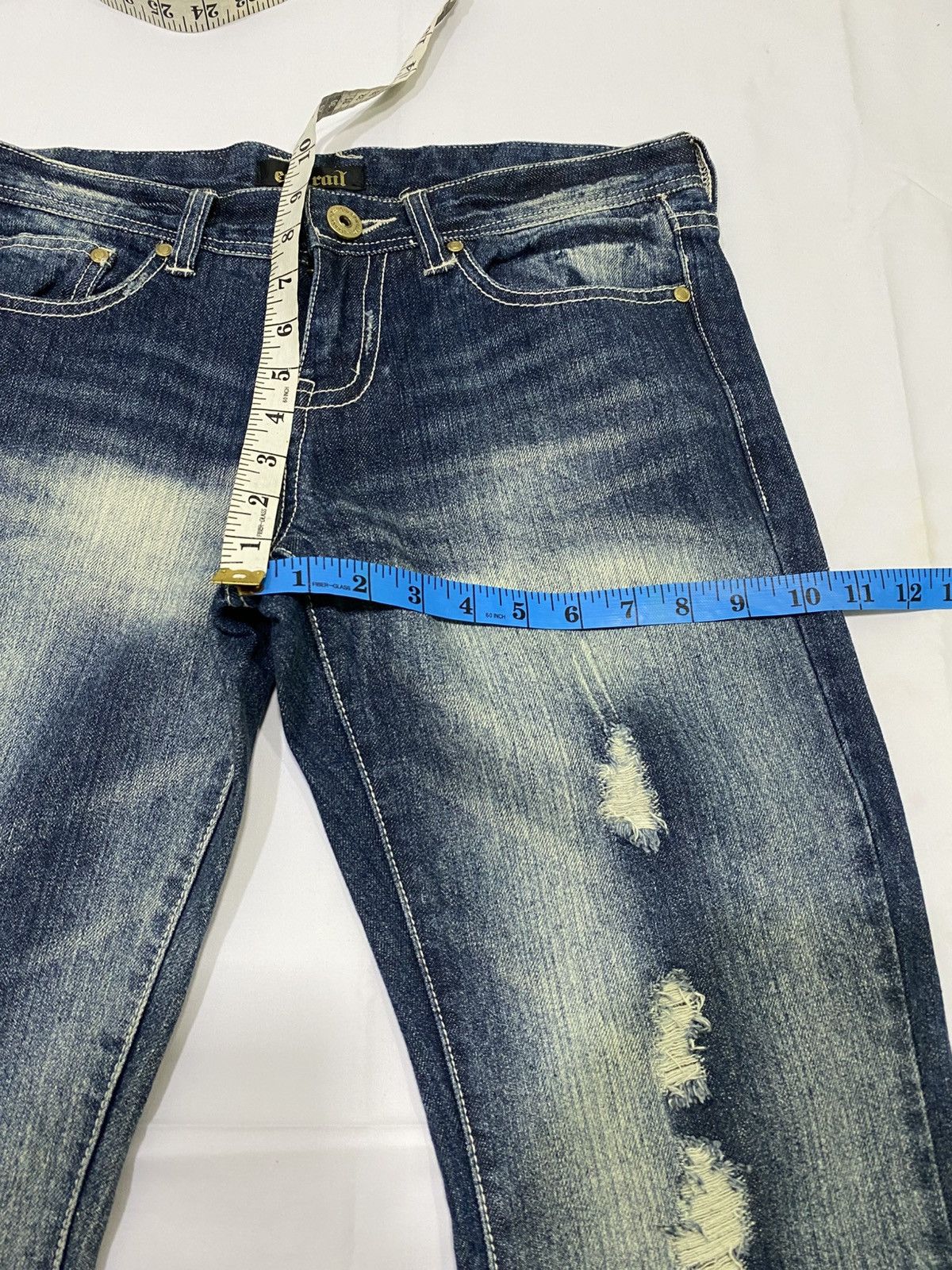 Tornado Mart Japanese brand X ecstrail flare jeans Size US 32 / EU 48 - 19 Thumbnail