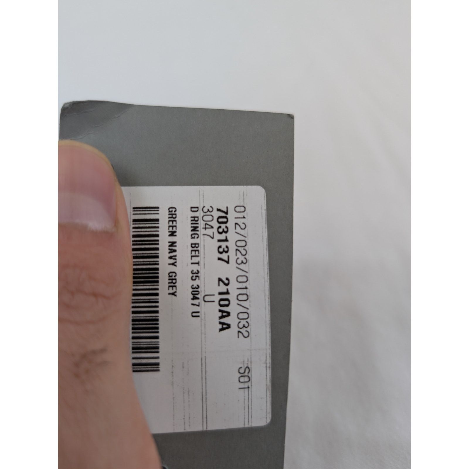 Balenciaga o1rshd1 Q:3 / Size: OS / D Ring Belt 35 in Green/Navy/Grey Size ONE SIZE - 14 Thumbnail