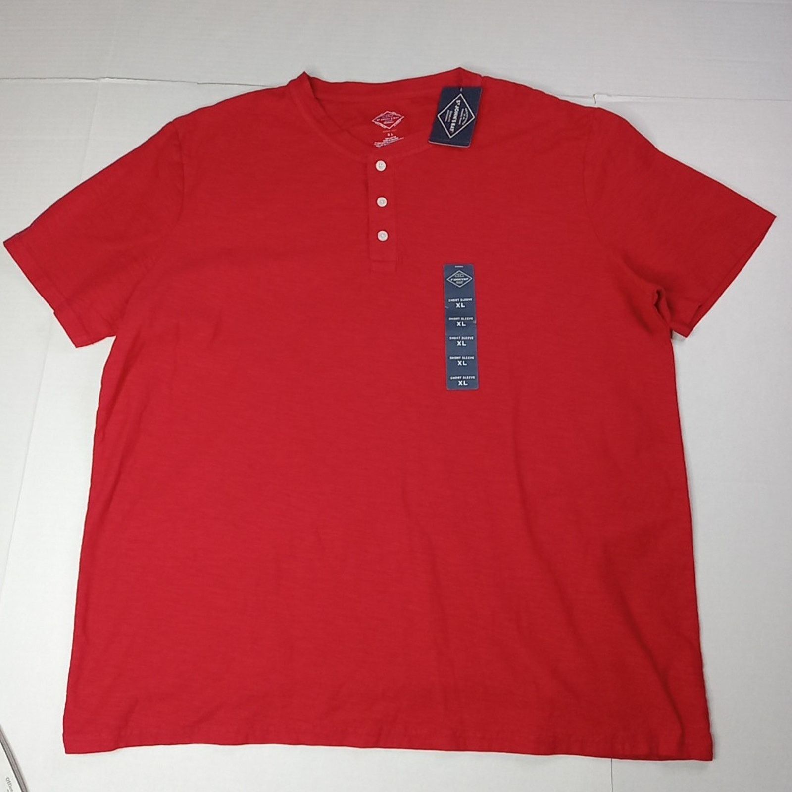St. Johns Bay St. John’s Bay Henley Shirt Men's Size XL Red Super Soft NWT Size US XL / EU 56 / 4 - 1 Thumbnail