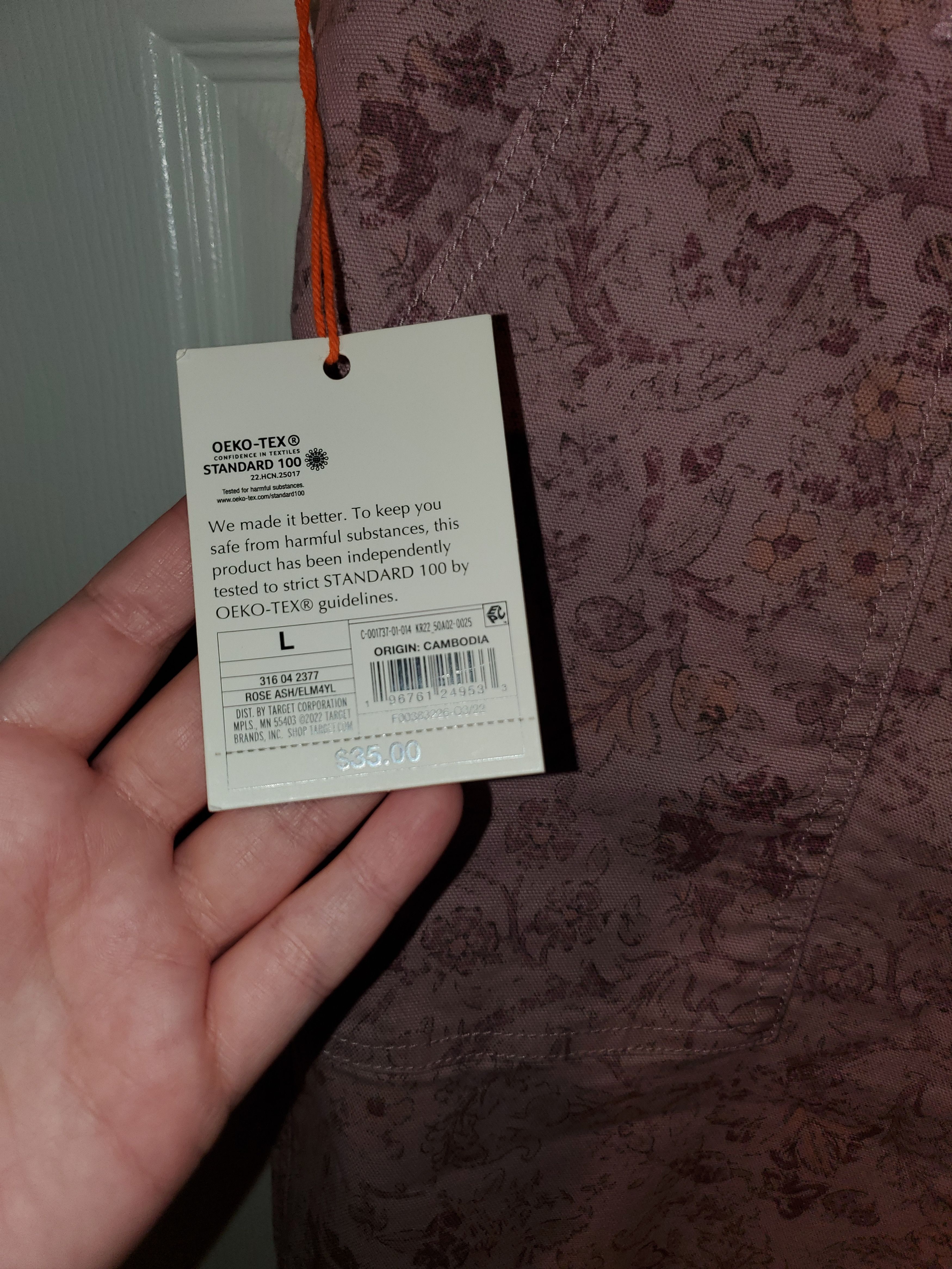 Other *NWT* Knox Rose Floral Twill Pants in Rose Ash (size L) Size 25" / US 0 / IT 36 - 4 Thumbnail