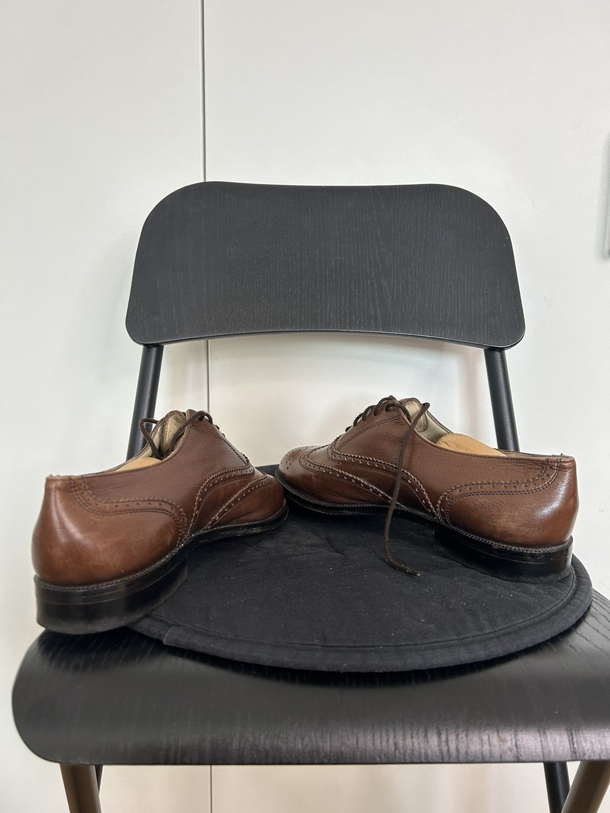 Bally × Vintage Bally brown leather vintage brogues UK7 US8 Size US 8 / EU 41 - 4 Thumbnail