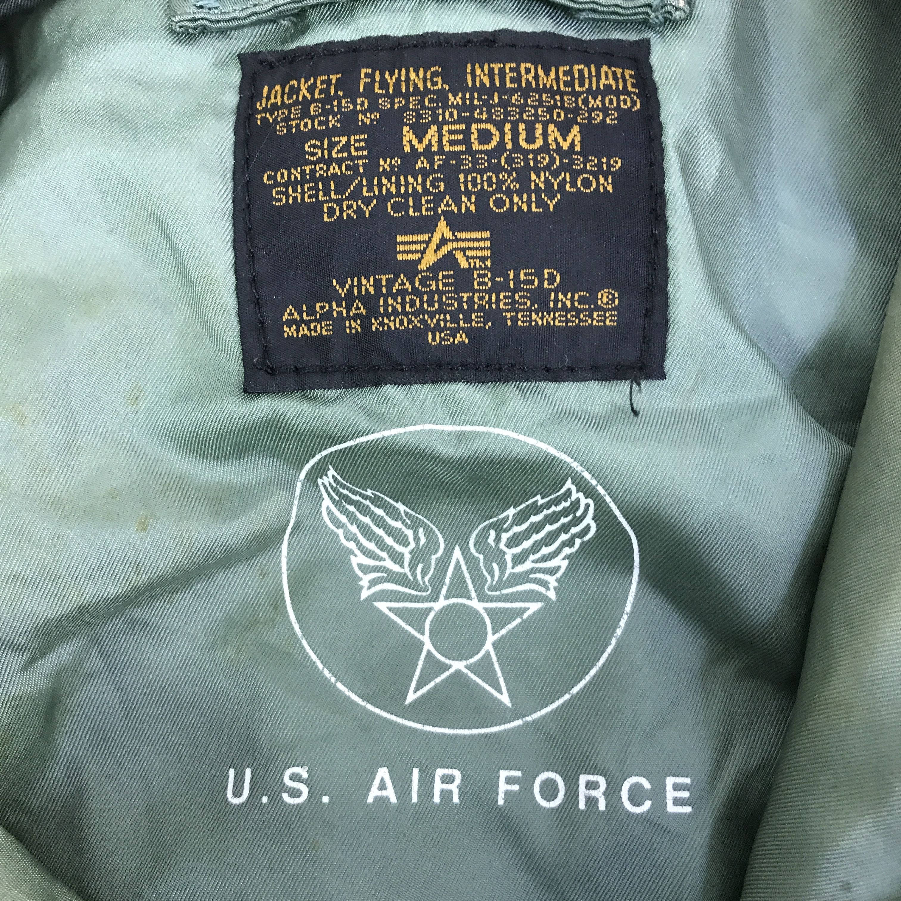 Alpha Industries VTG ALPHA INDUSTRIES DISTRESSED BOMBERS FADED JACKET K116B20 Size US M / EU 48-50 / 2 - 9 Thumbnail