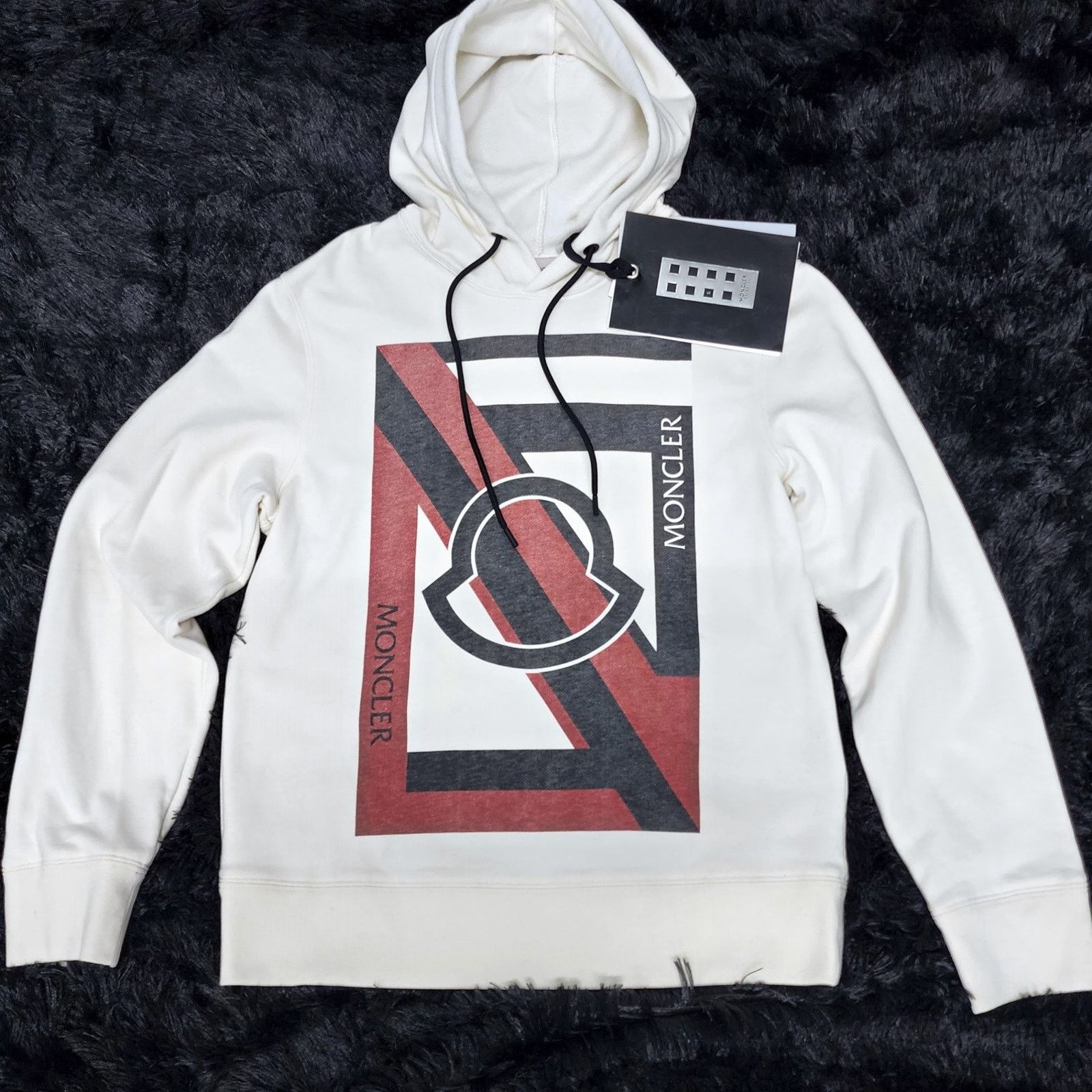 Moncler Moncler x Craig Green Logo Box Hoodie White | MSRP $795 Size US S / EU 44-46 / 1 - 1 Thumbnail