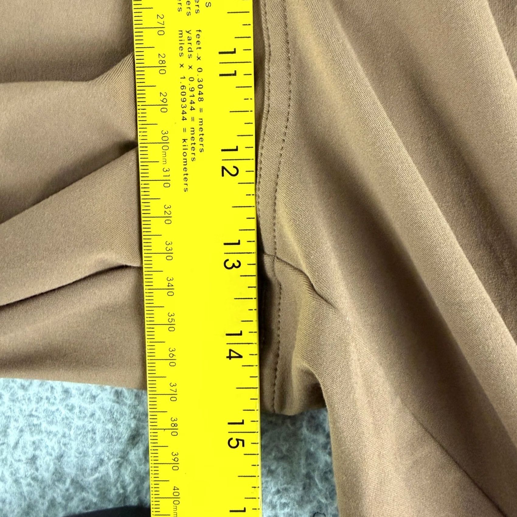Vintage Halara Wide Leg Pants Women L Brown Pleated High Waisted NWT Size 36" / US 14 / IT 50 - 5 Thumbnail