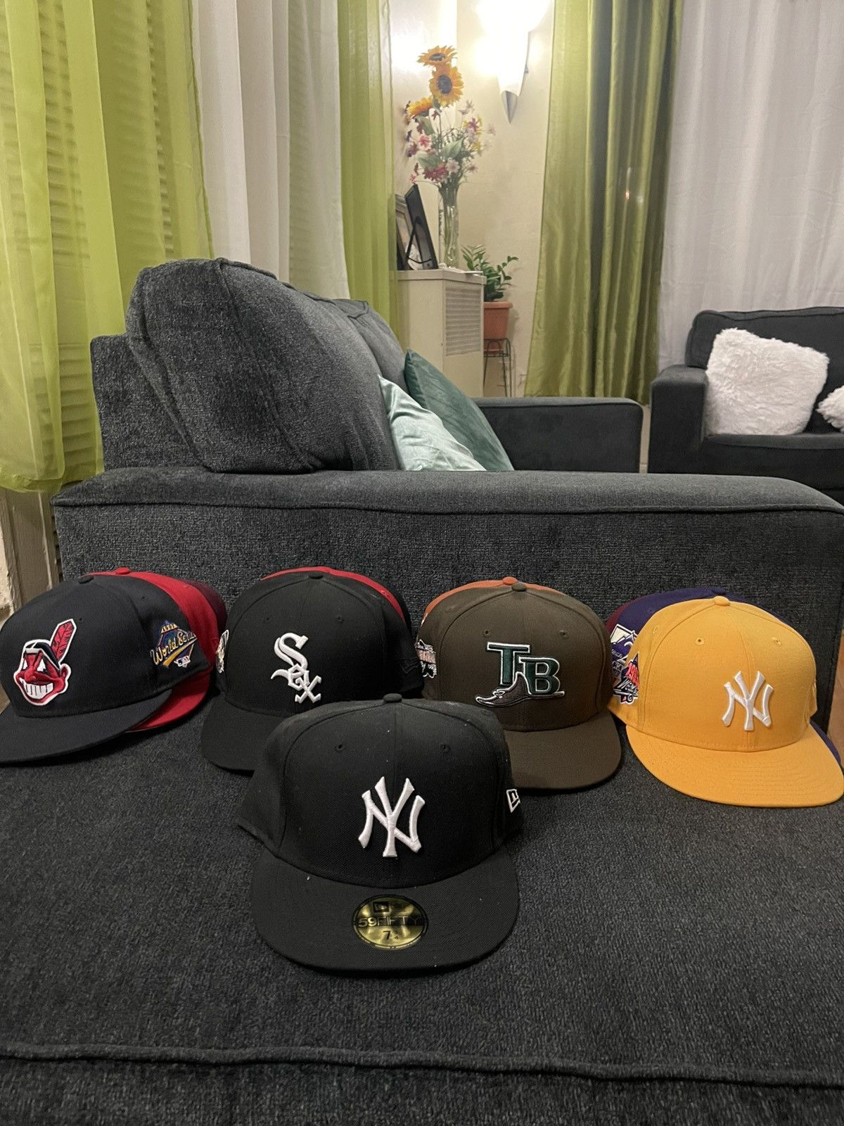MLB × Vintage MLB fitted hats 7 3/4 Size ONE SIZE - 1 Thumbnail