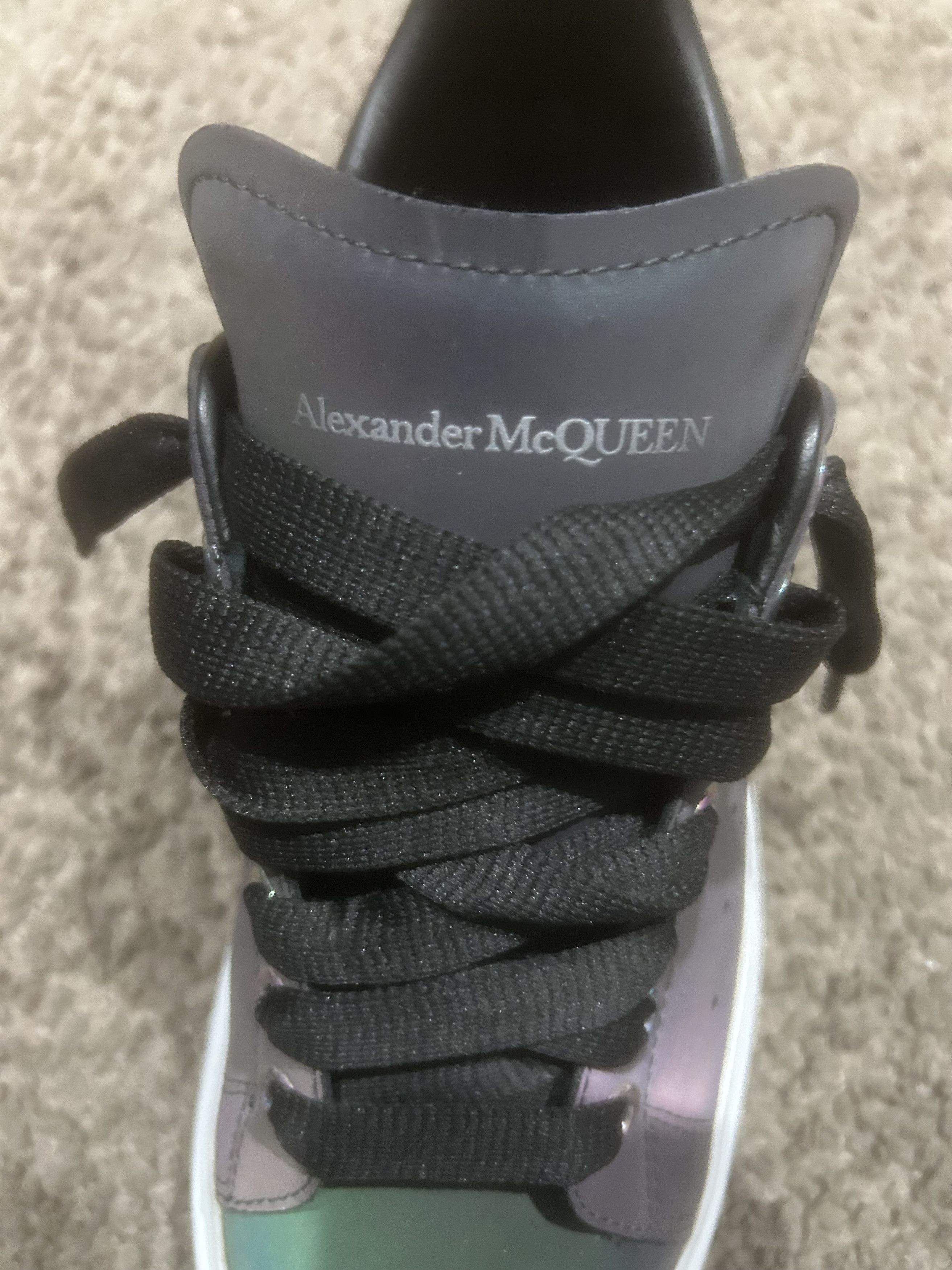 Alexander McQueen Alexander McQueen Irridescent Tech Bettle/Black Size US 7 / EU 40 - 12 Thumbnail