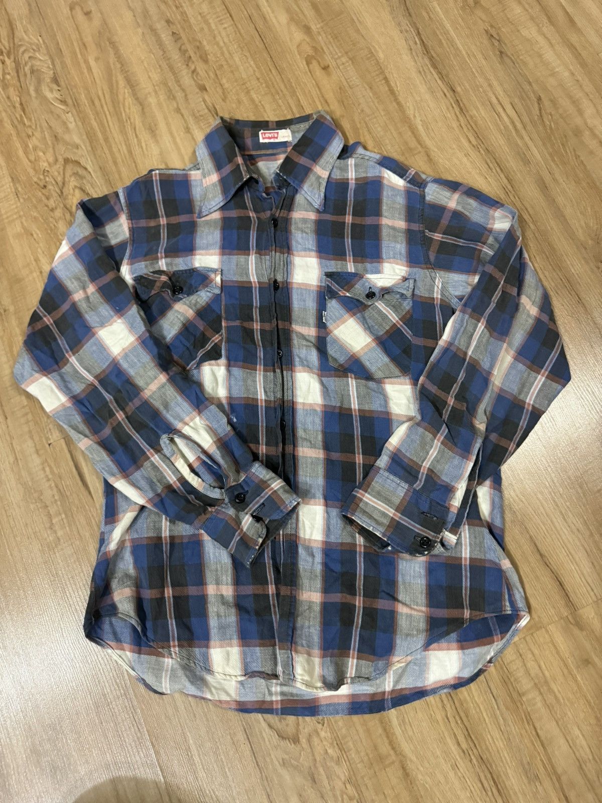 image of 70’S Levis Western Shirt, Men's (Size Large)