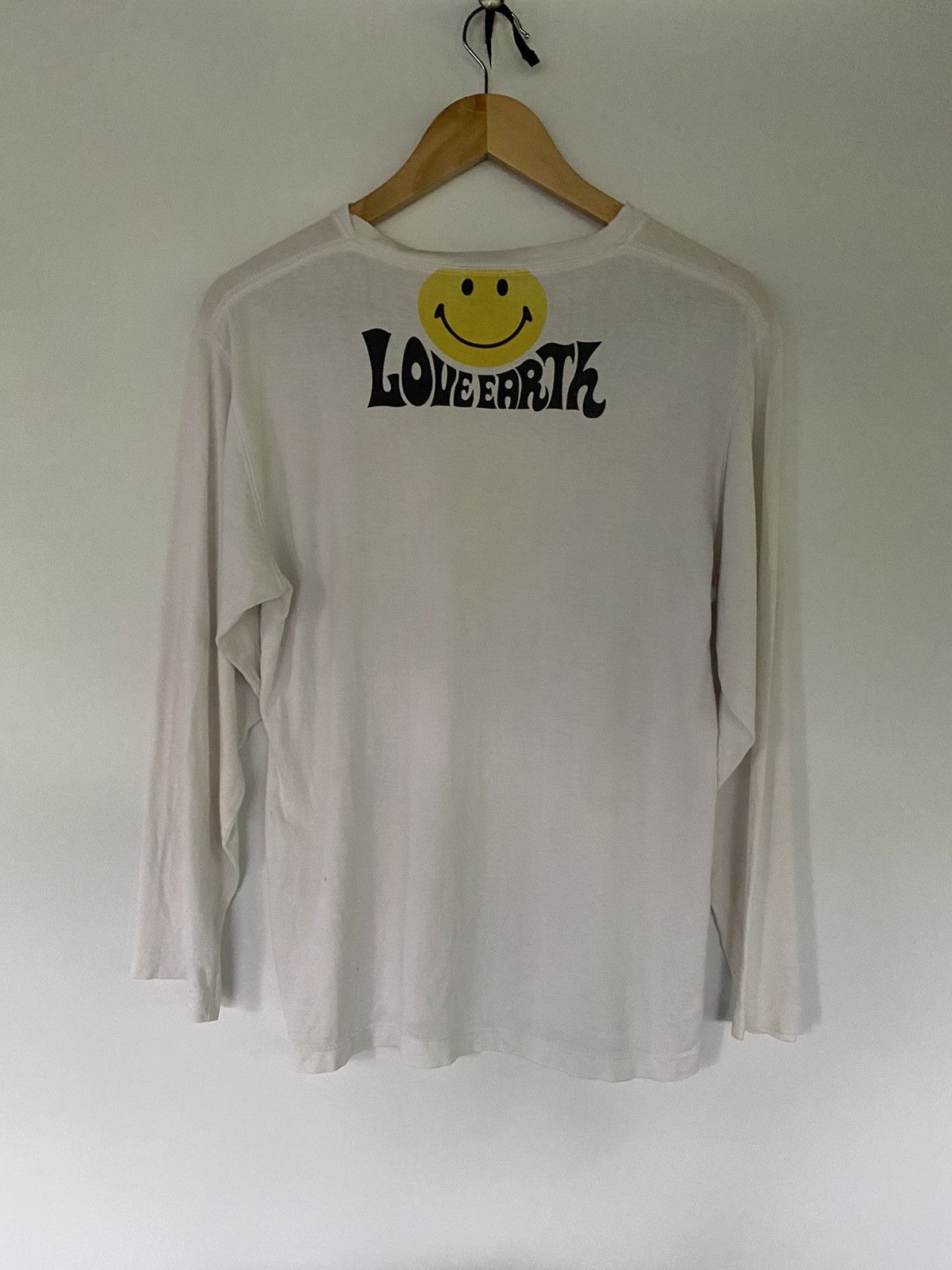 Japanese Brand × Vintage Love Earth Chearful Wear Smile Ladies Long Sleeve T Shirt Size S / US 4 / IT 40 - 2 Thumbnail