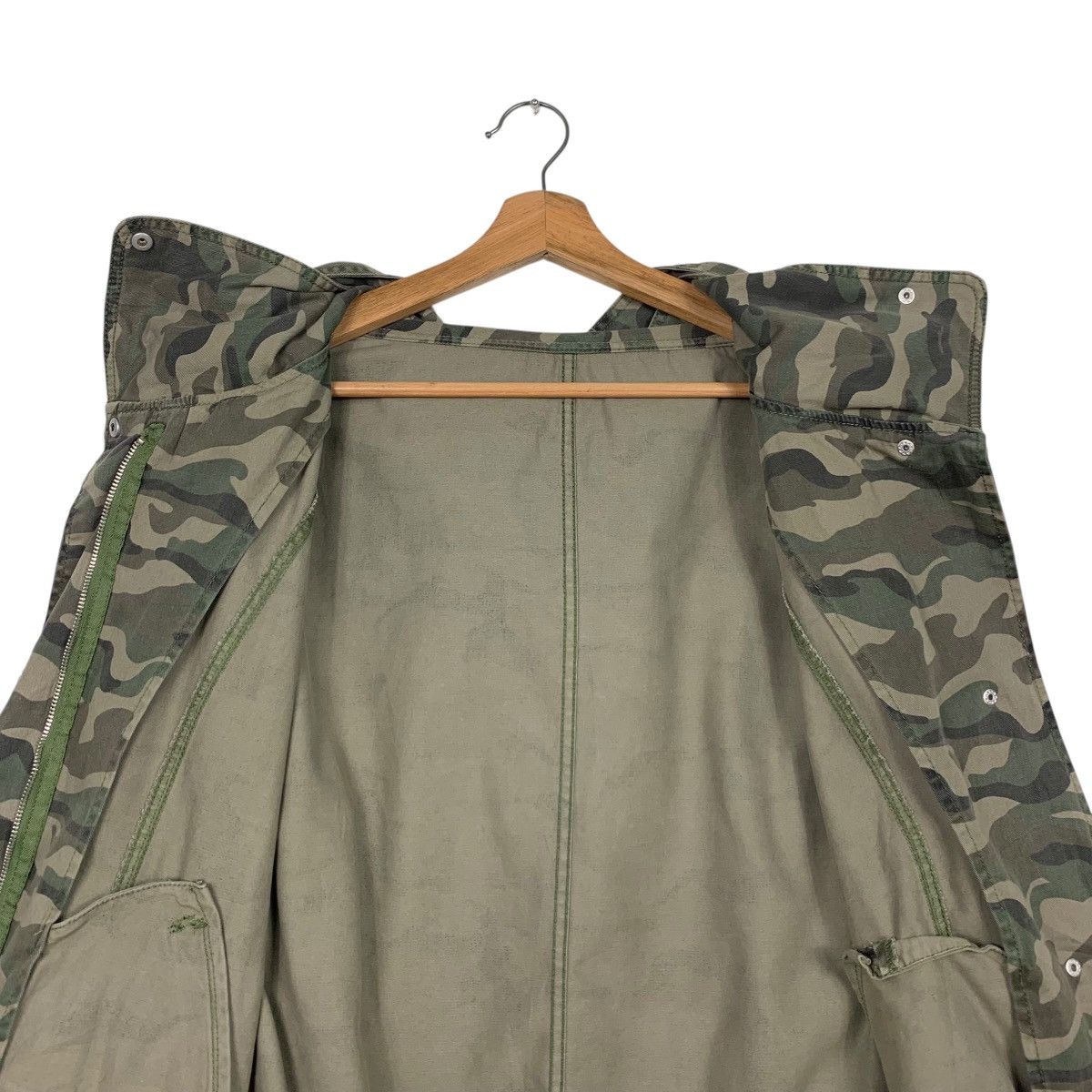 Japanese Brand COLONY 2139 Jungle Camo Hoodie Jacket Parka #2415-C108 Size US S / EU 44-46 / 1 - 13 Thumbnail