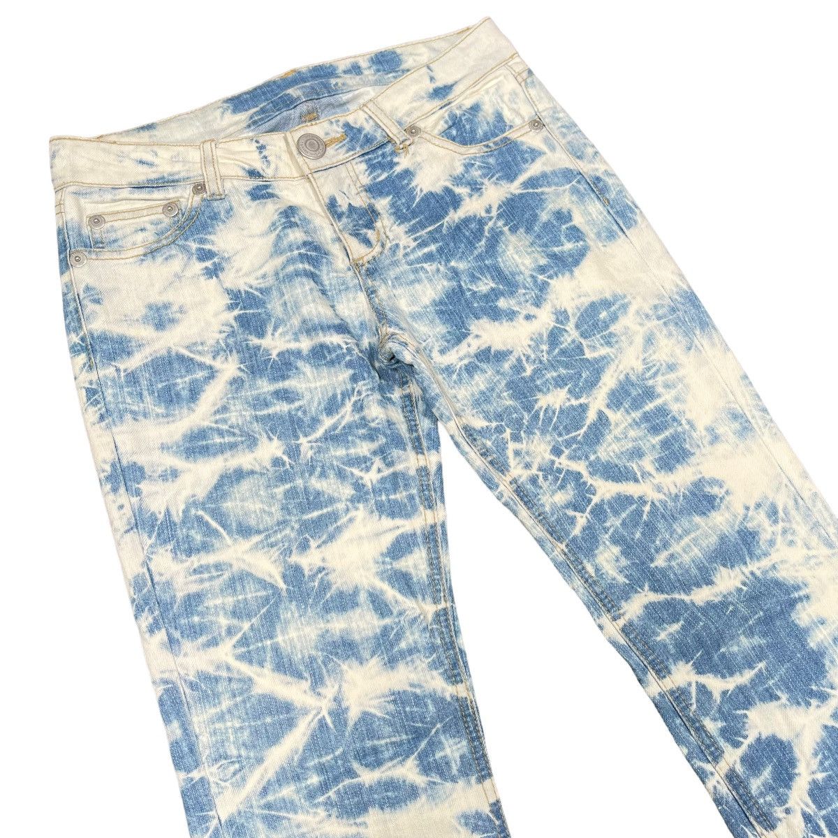 Hysteric Glamour × If Six Was Nine × Tornado Mart Acid Washed Custom Japanese Denim Jeans Size US 28 / EU 44 - 3 Thumbnail